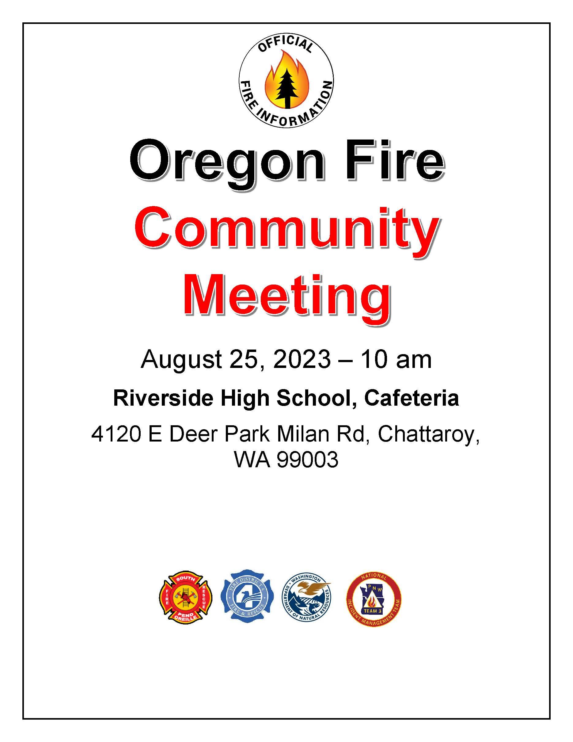 Community Meeting Aug 25 