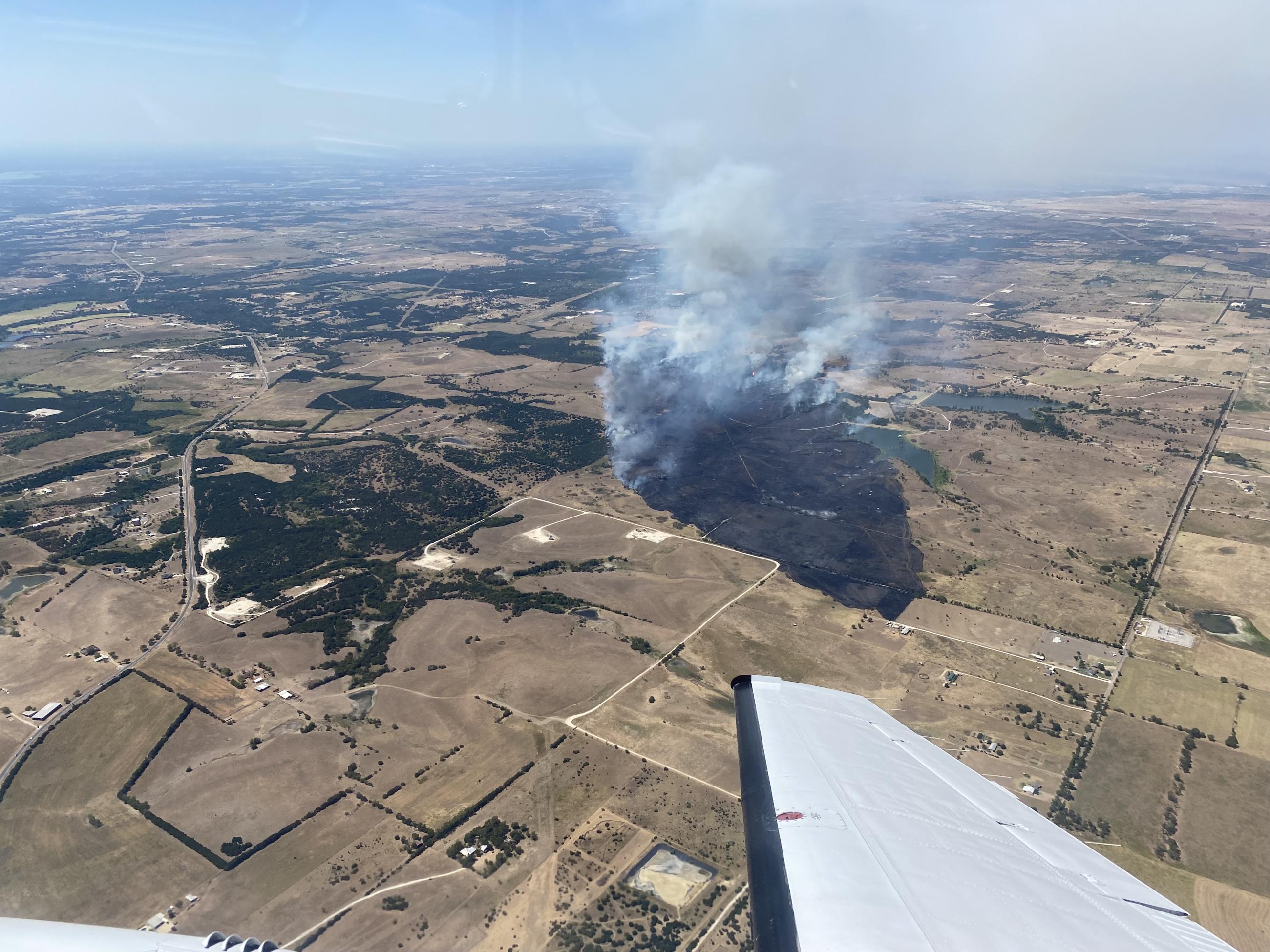 View of Double Back Fire from Air Attack plane