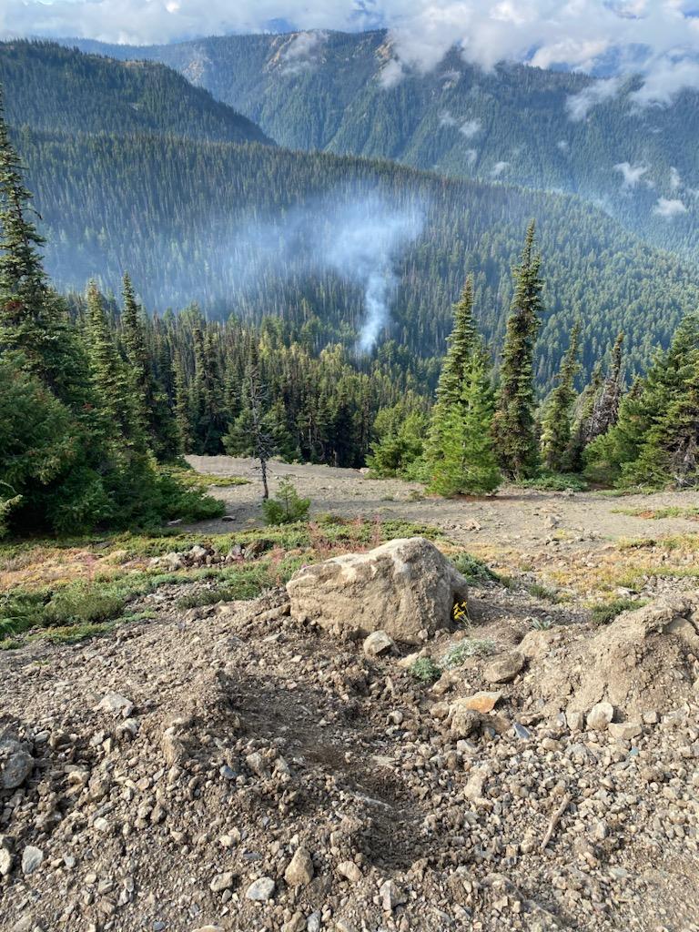 Smoke from Eagle Point Fire August 28, 2023