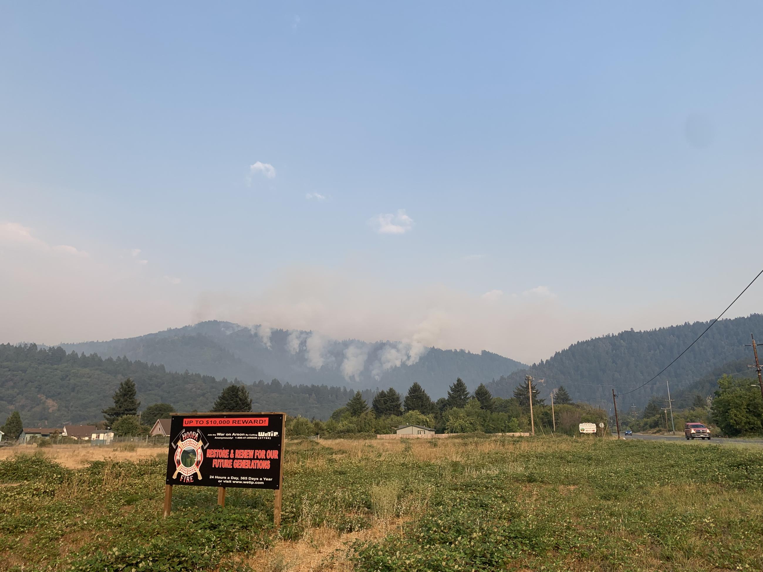 Lone Pine Fire Afternoon of 8/16/23