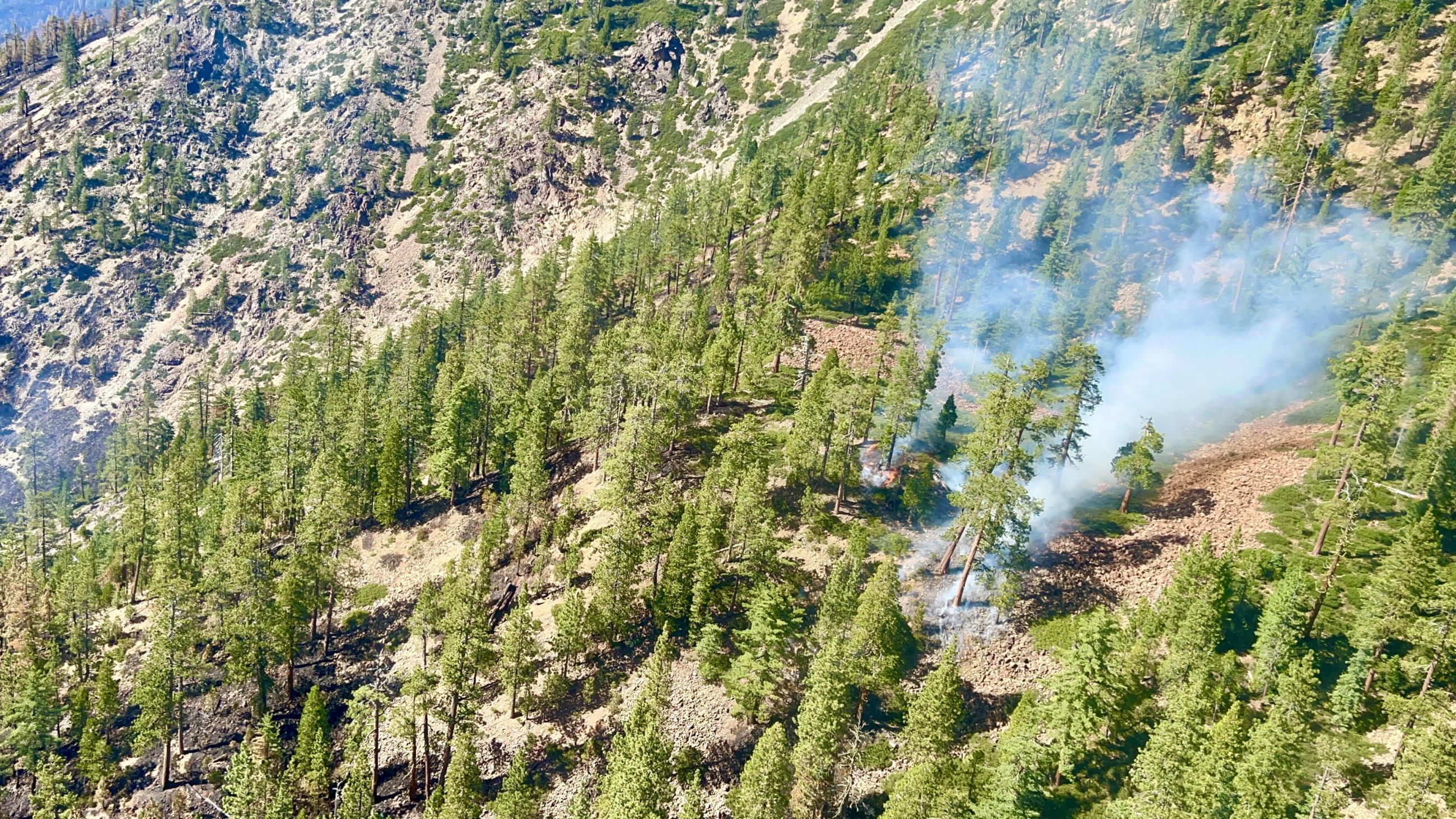 Fire Activity near Fire Camp Creek on August 25, 2023