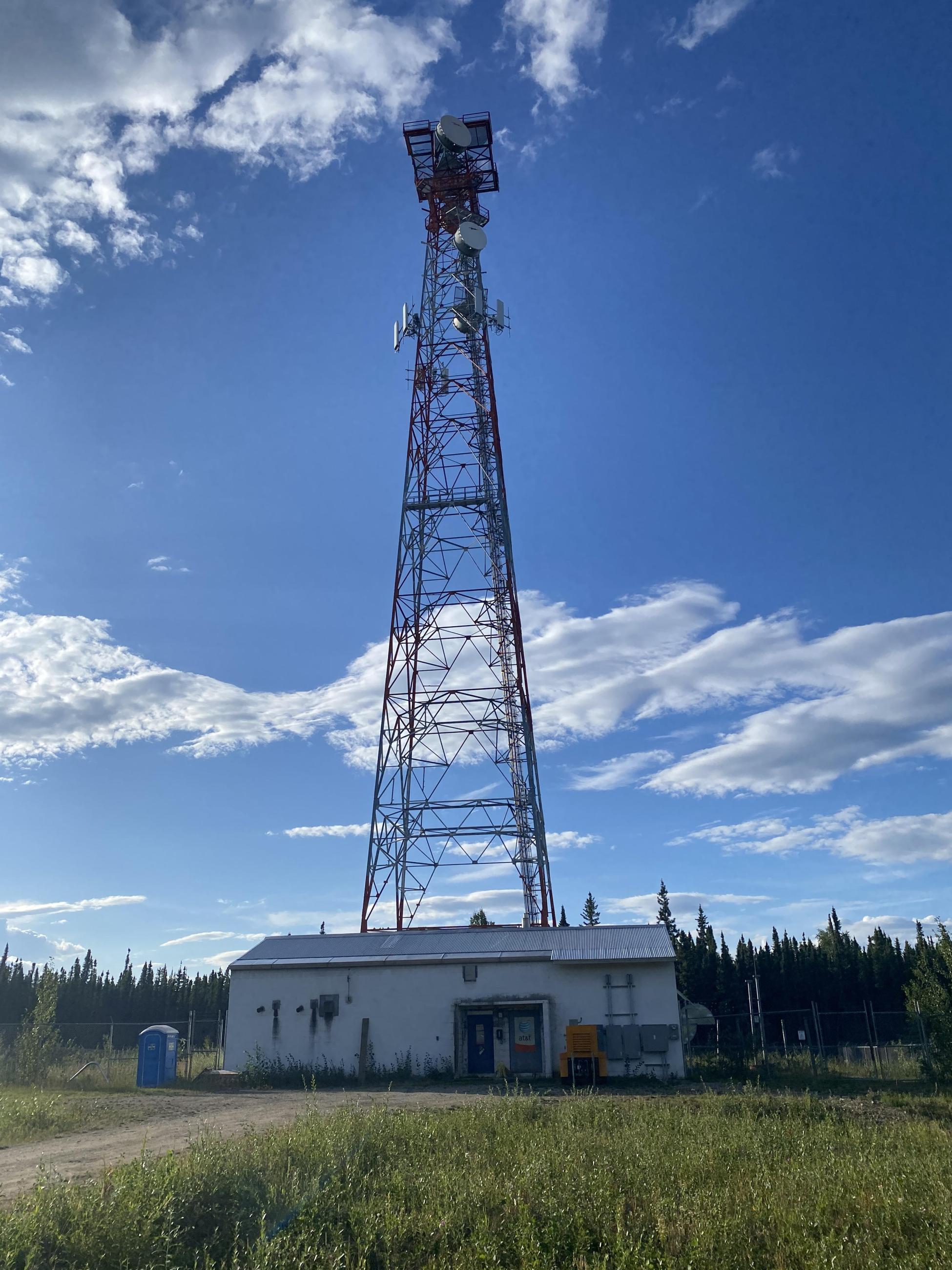 Communications Tower near the Mount Hayes