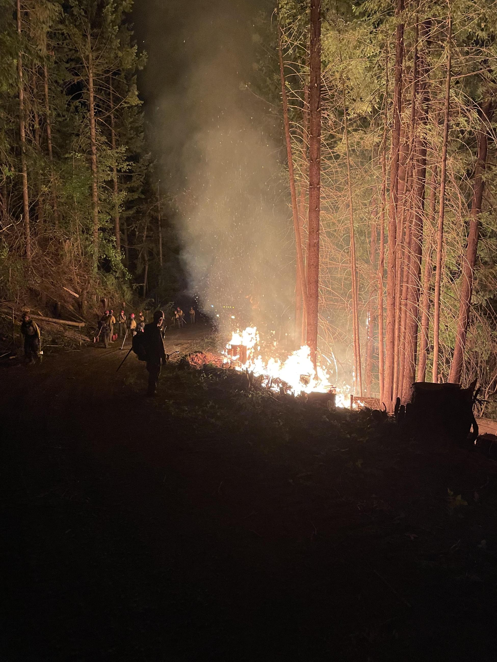 The fire is staffed around the clock including an active night shift that has been making good progress during lower temperatures and higher humidity.
