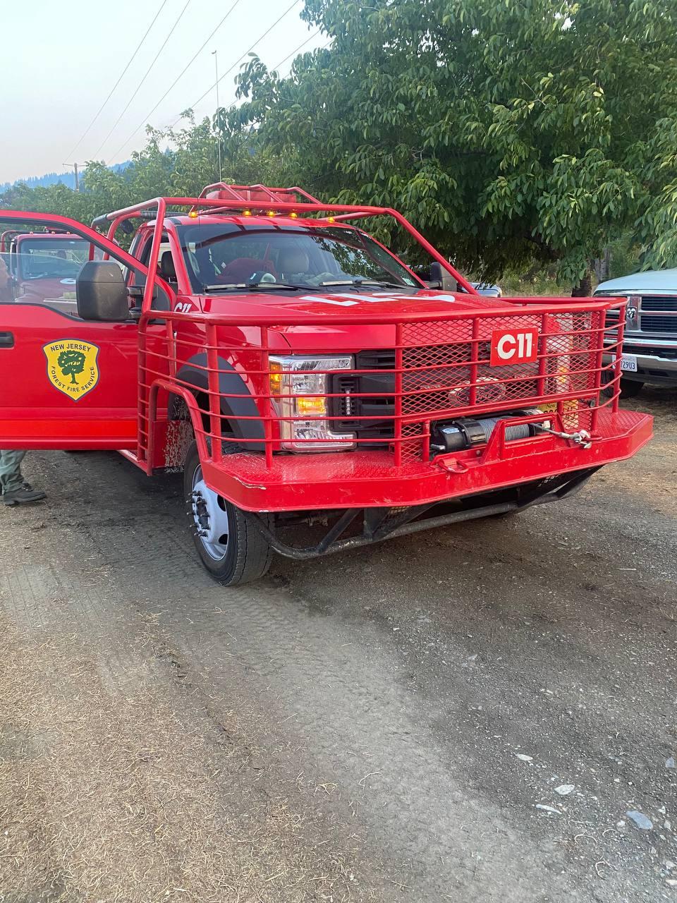 A firefighter from New Jersey working the SRF Lightning Complex and Redwood Lightning Complex