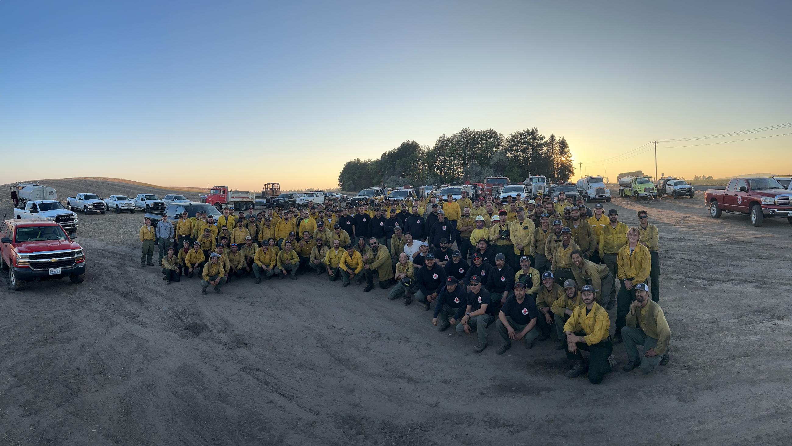 Firefighters from Division T on the Gray Fire