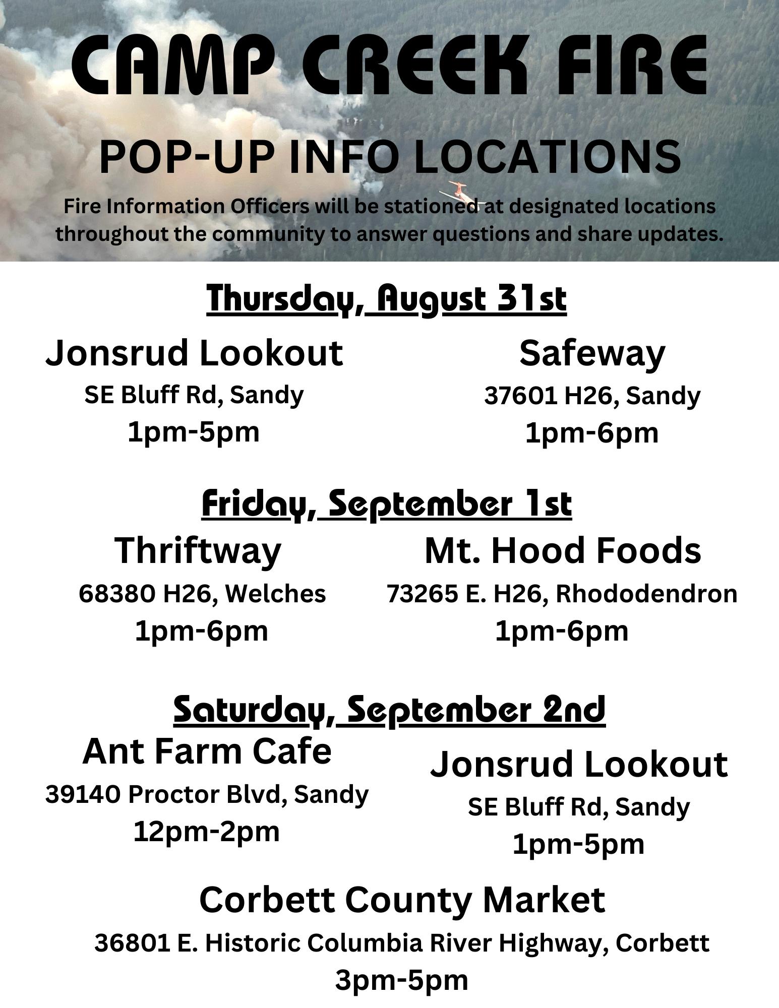 pop-up location flyer