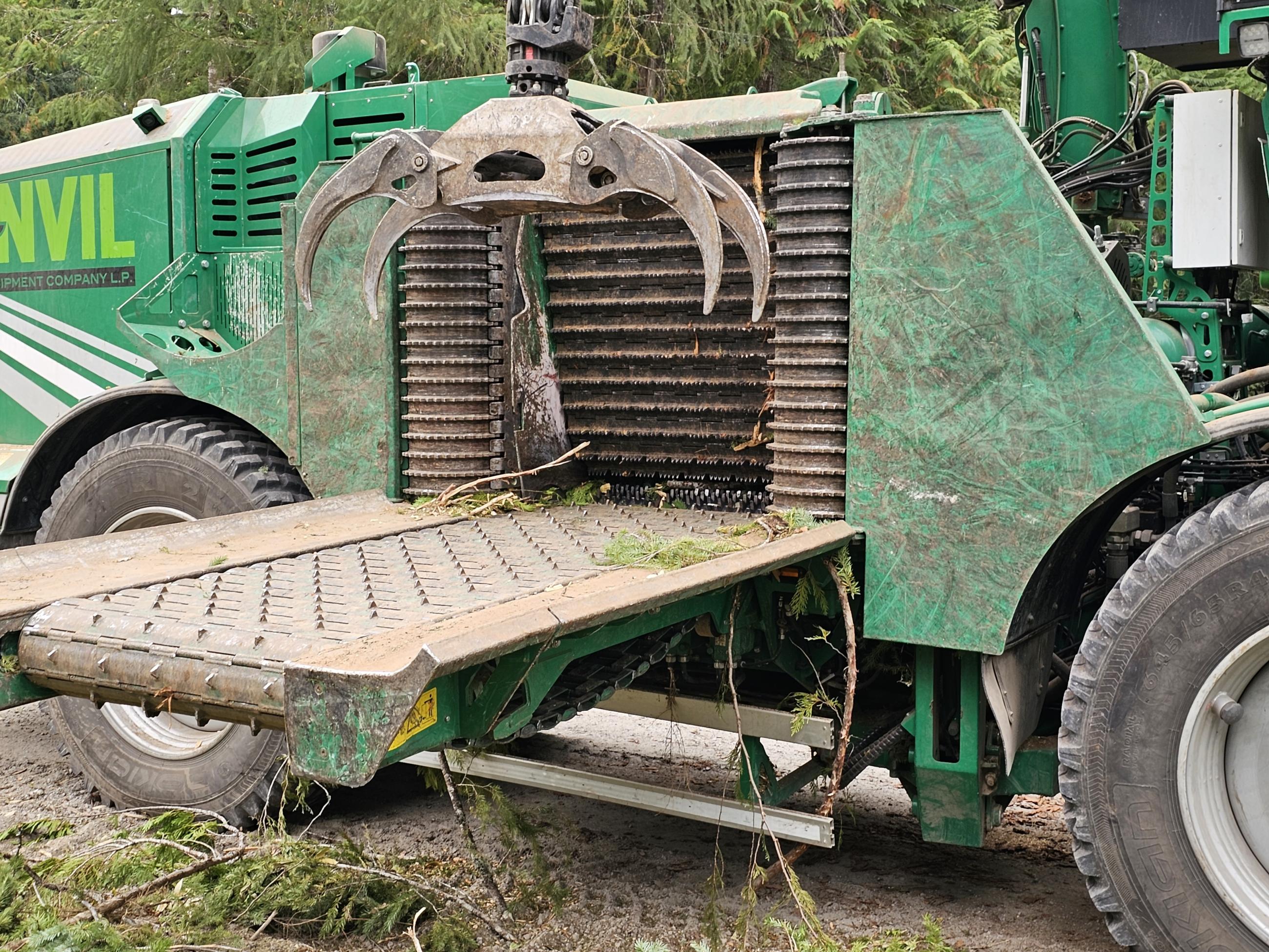 Closeup of Massive Tree Chipper