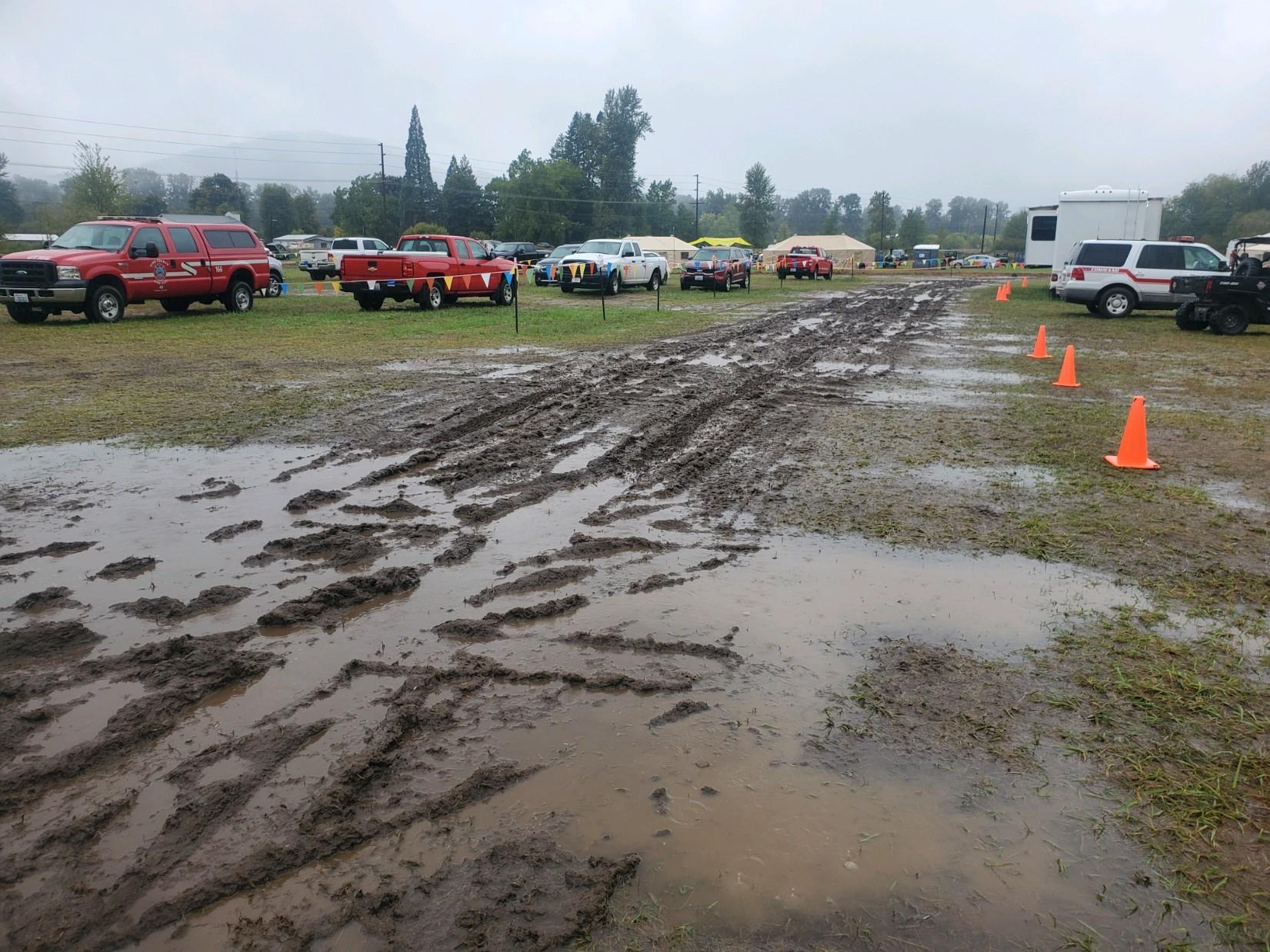 Muddy grounds at Cowlitz Complex ICP