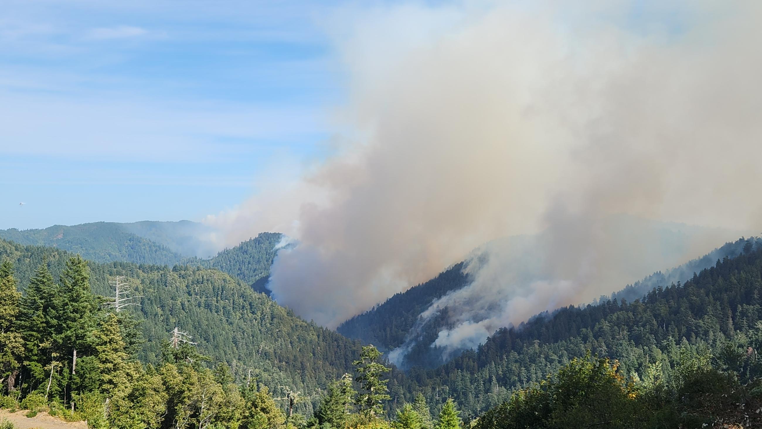 Smoke billowing from valley Sept. 19
