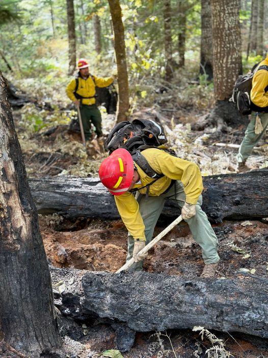 Firefighters at work