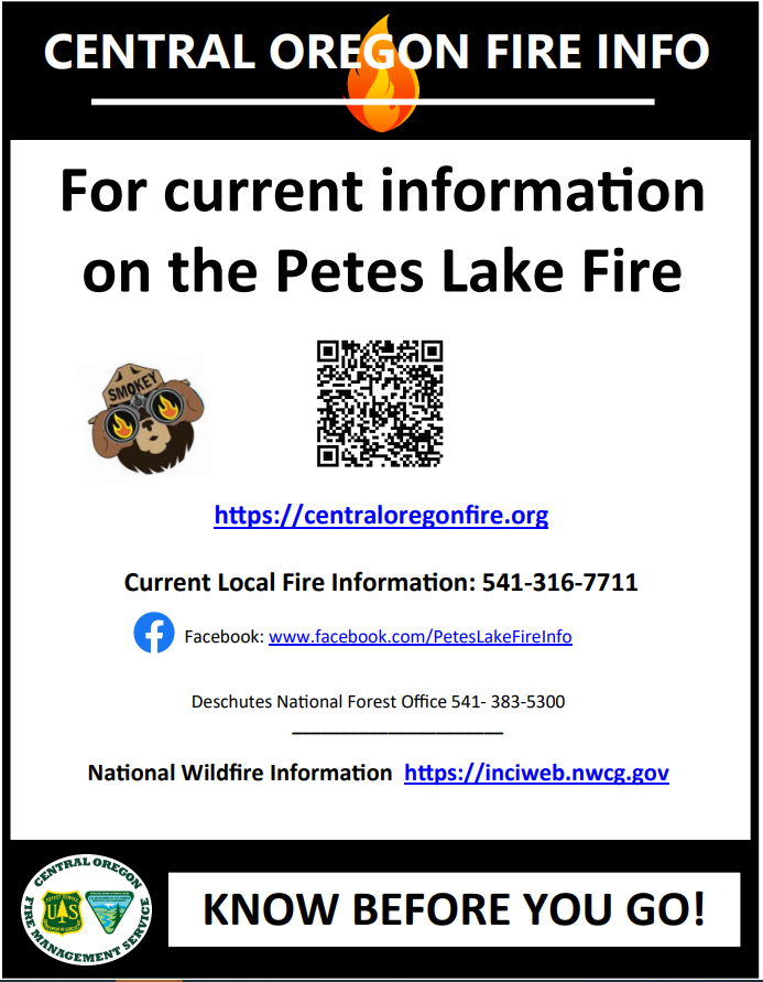 Petes Lake Fire -CO Fire Info Flyer