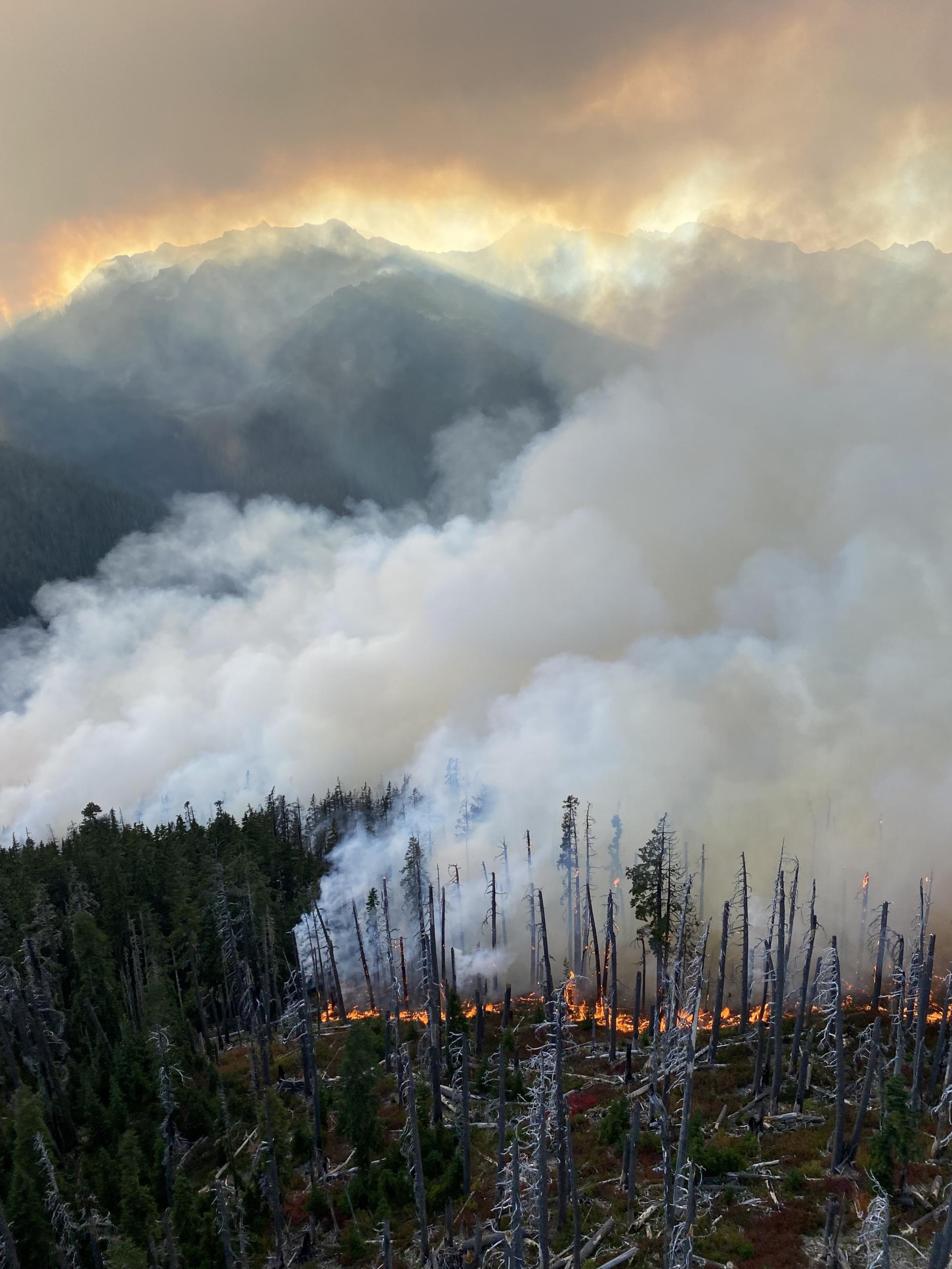 Smoke from Delebarre Fire on September 16, 2023