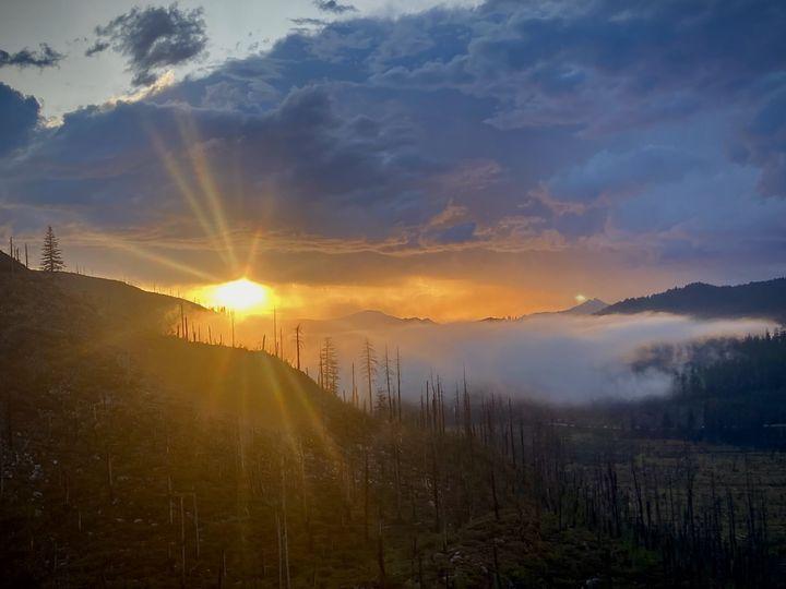 Sun and the Lookout Fire