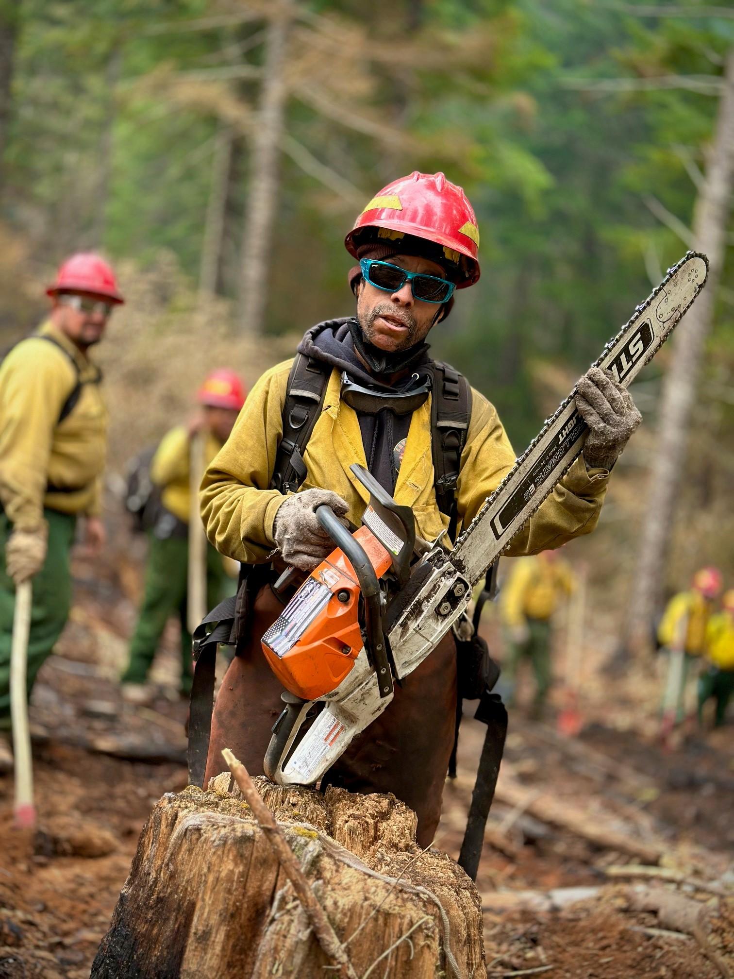 Sawyer on the Lookout Fire September 4