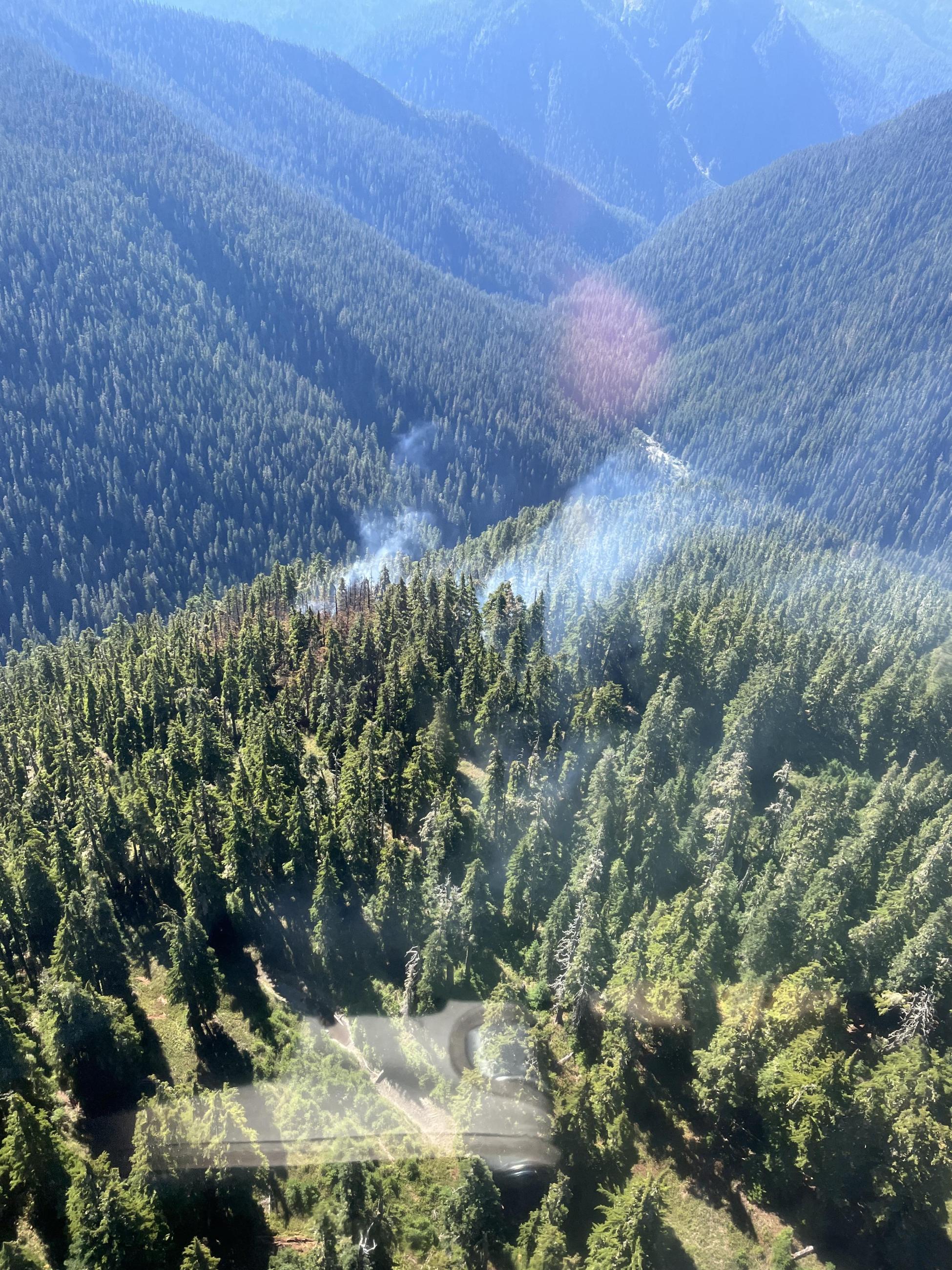 Smoke from Low Divide Fire September 1, 2023