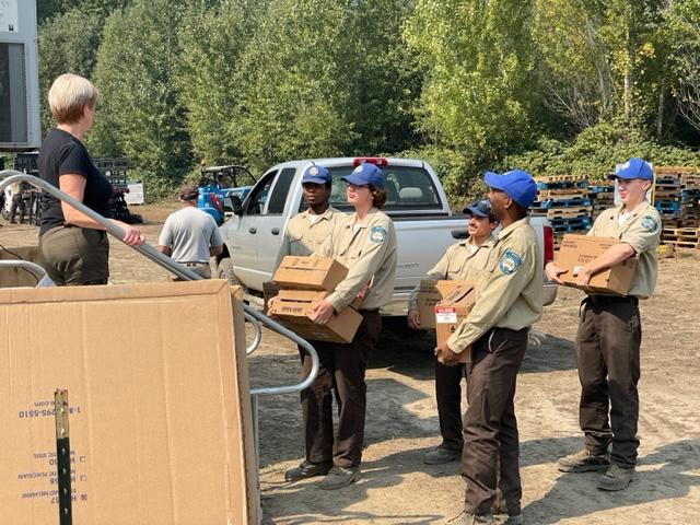 California Conservation Corps Help with Camp Duties