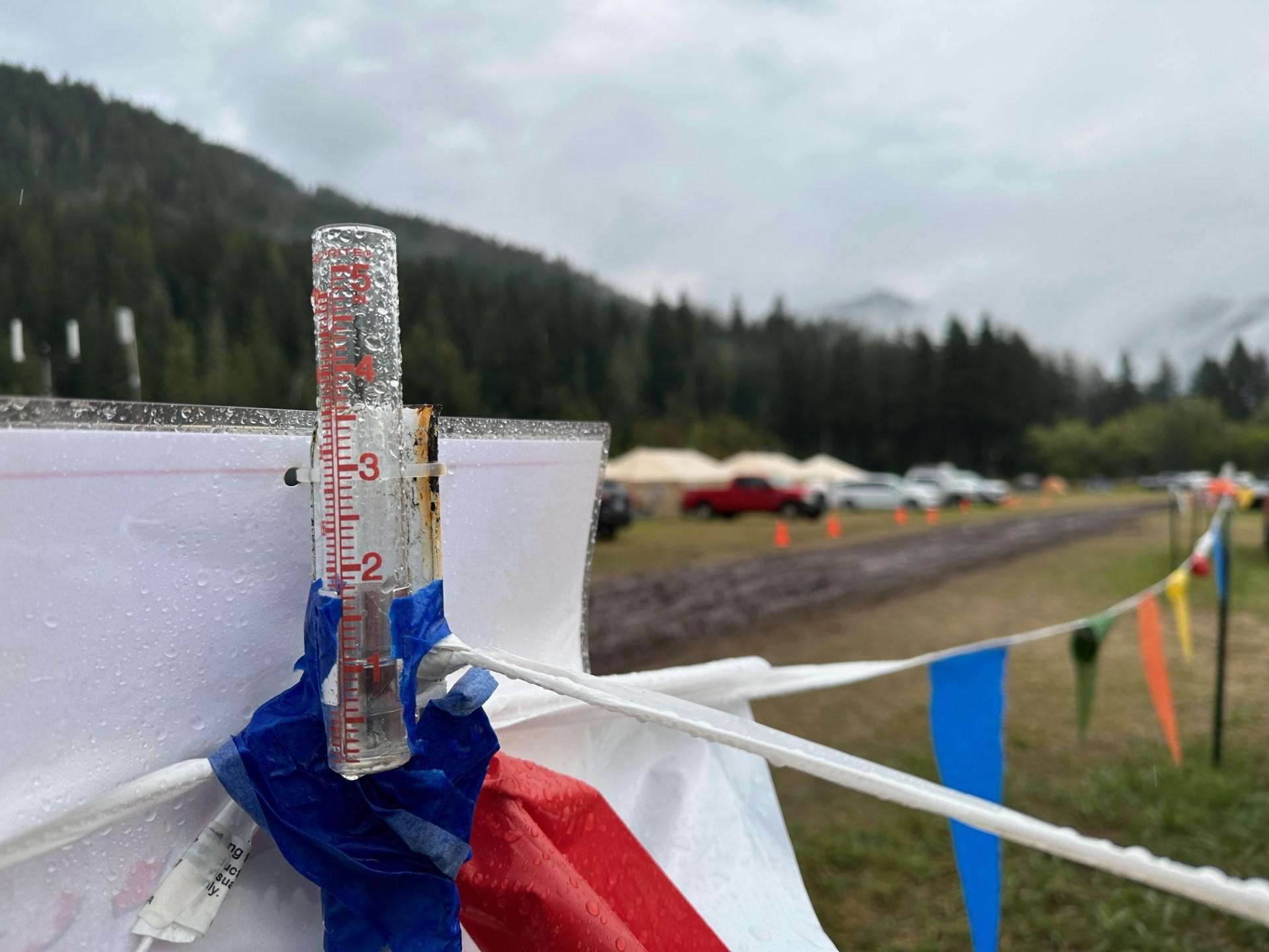 Cowlitz Complex Incident Command Post Rain Guage September 26, 2023