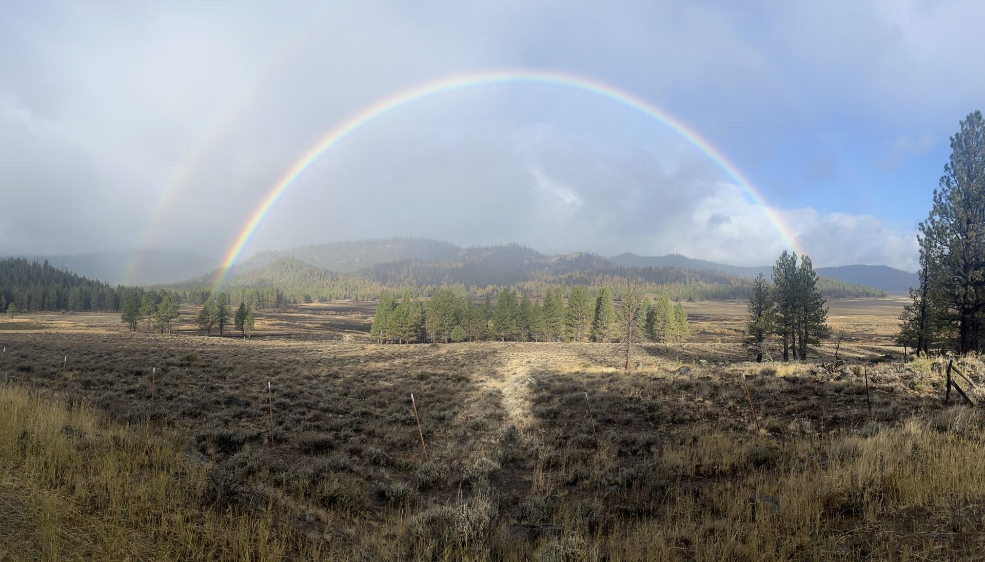 Rainbow over the Morgan Fire