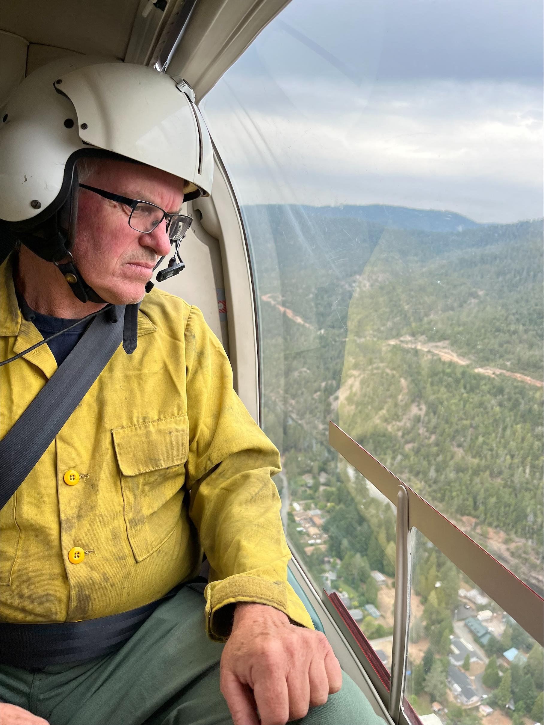 Aerial Observation of Smith River Complex Burned Areas by Burned Area Emergency Response Specialist