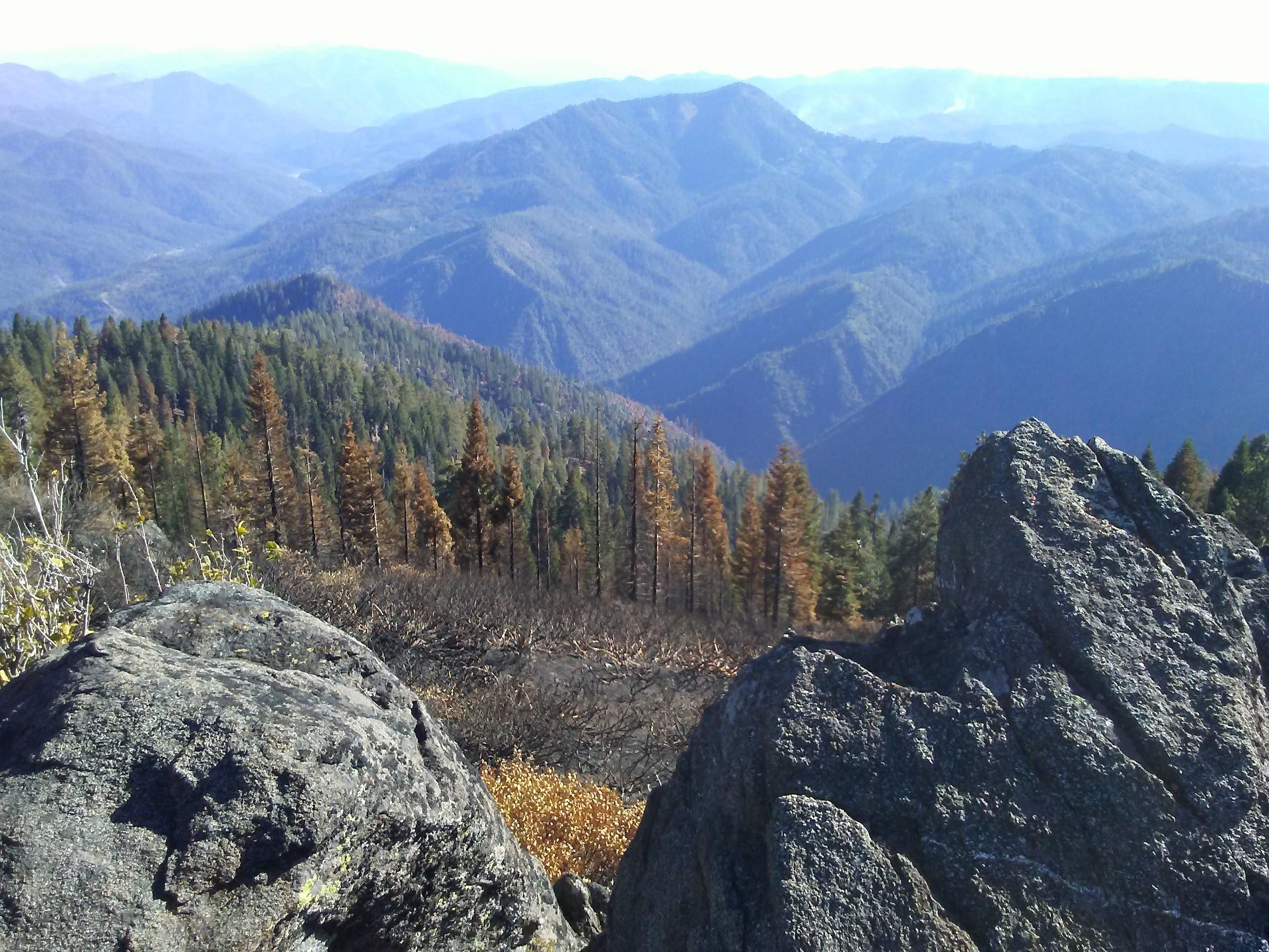 View of the Happy Camp Complex area in October, 2023