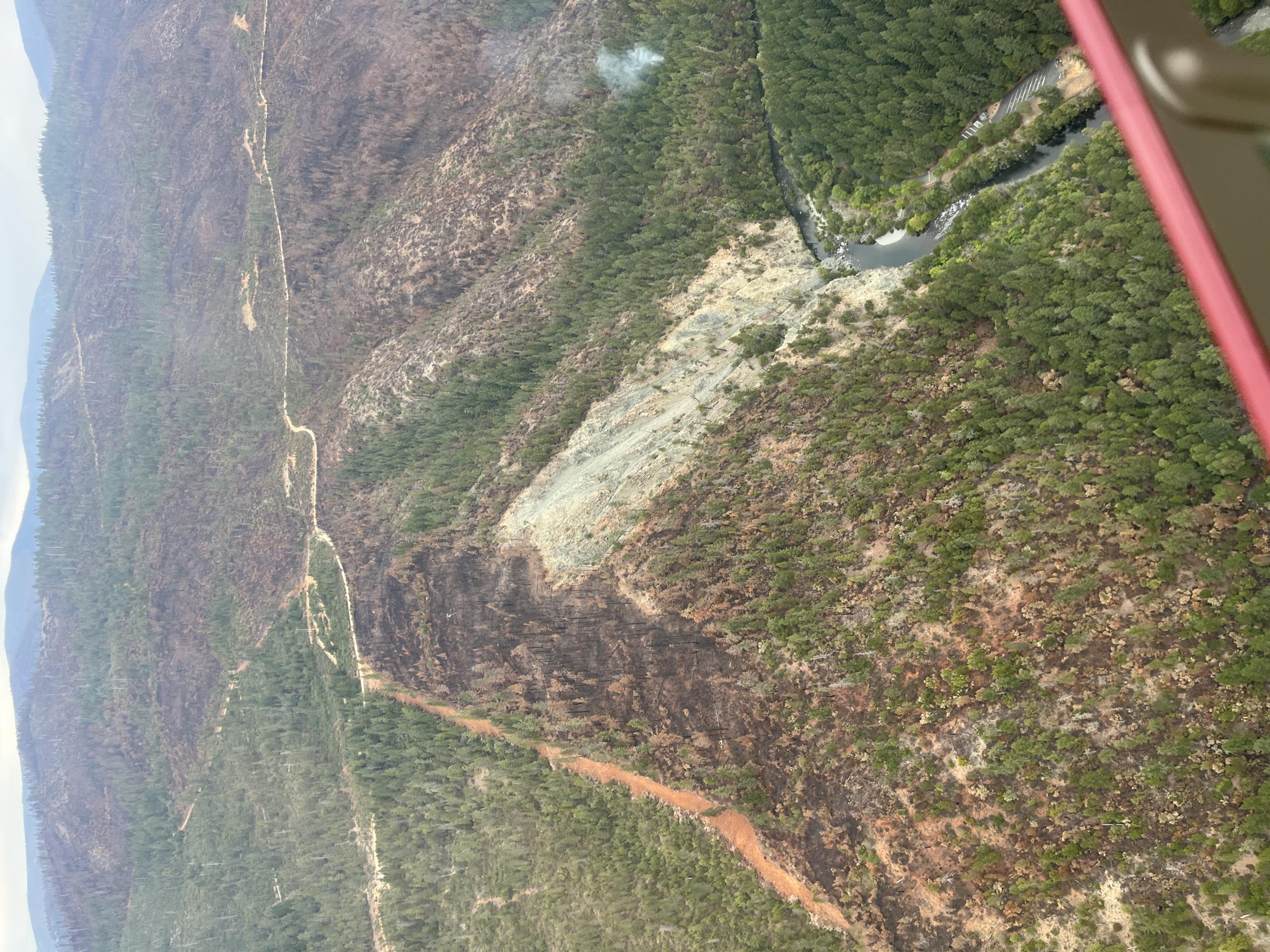 Aerial reconnaissance of the Smith River Complex Burned Areas