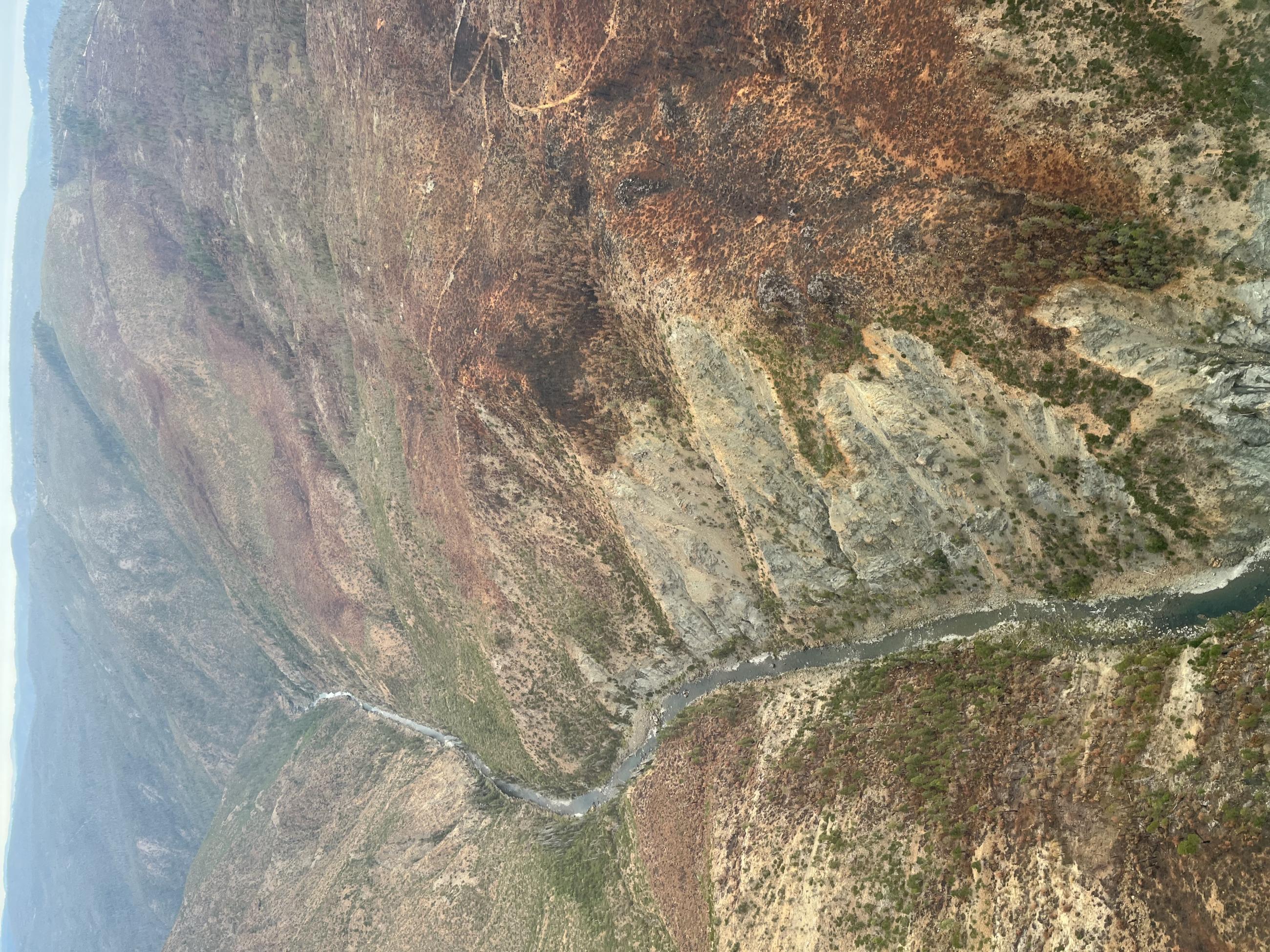 Aerial reconnaissance of the Smith River Complex Burned Areas