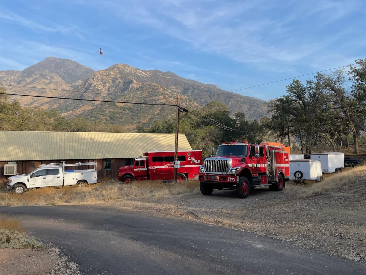 Engines on the Sycamore Fire