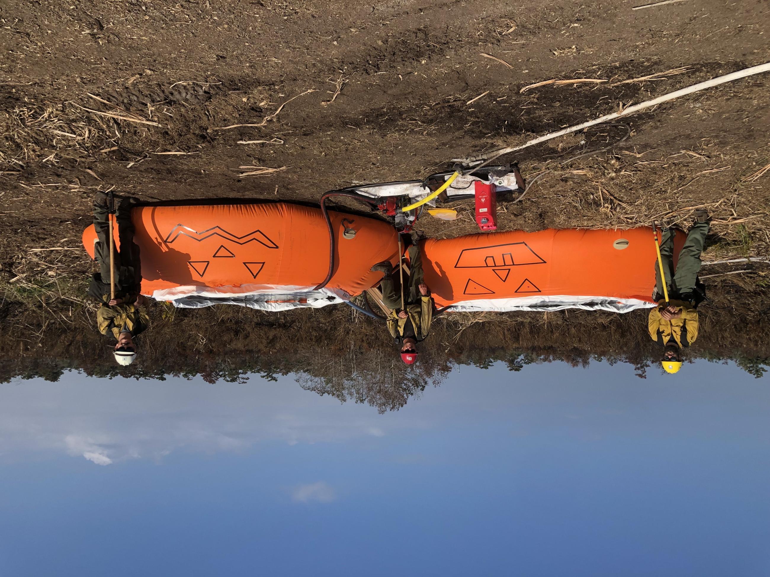 This is an image of pumpkin water tanks