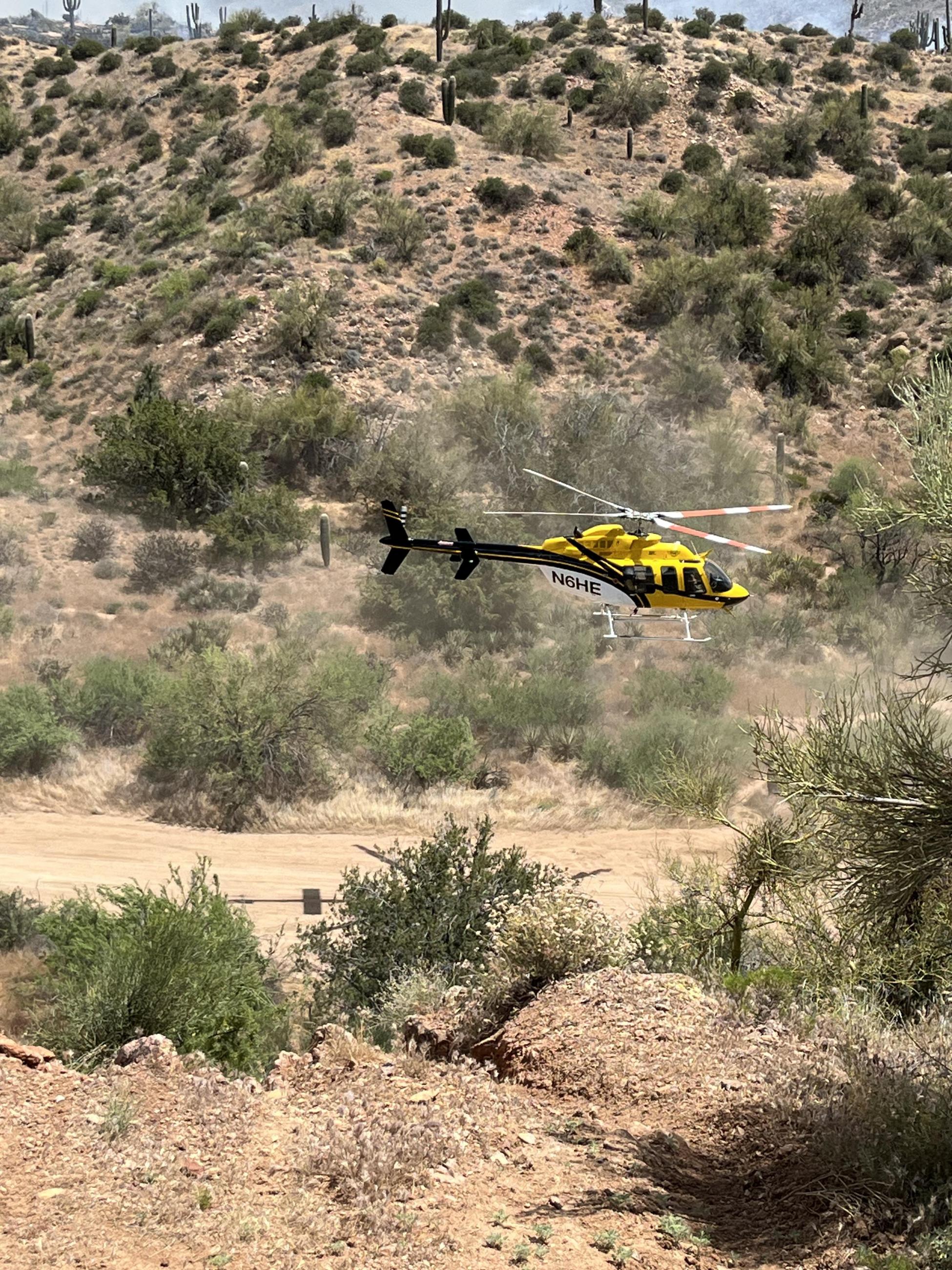 Payson Helitack assists during initial attach on the Wildcat Fire, Saturday May 18, 2024