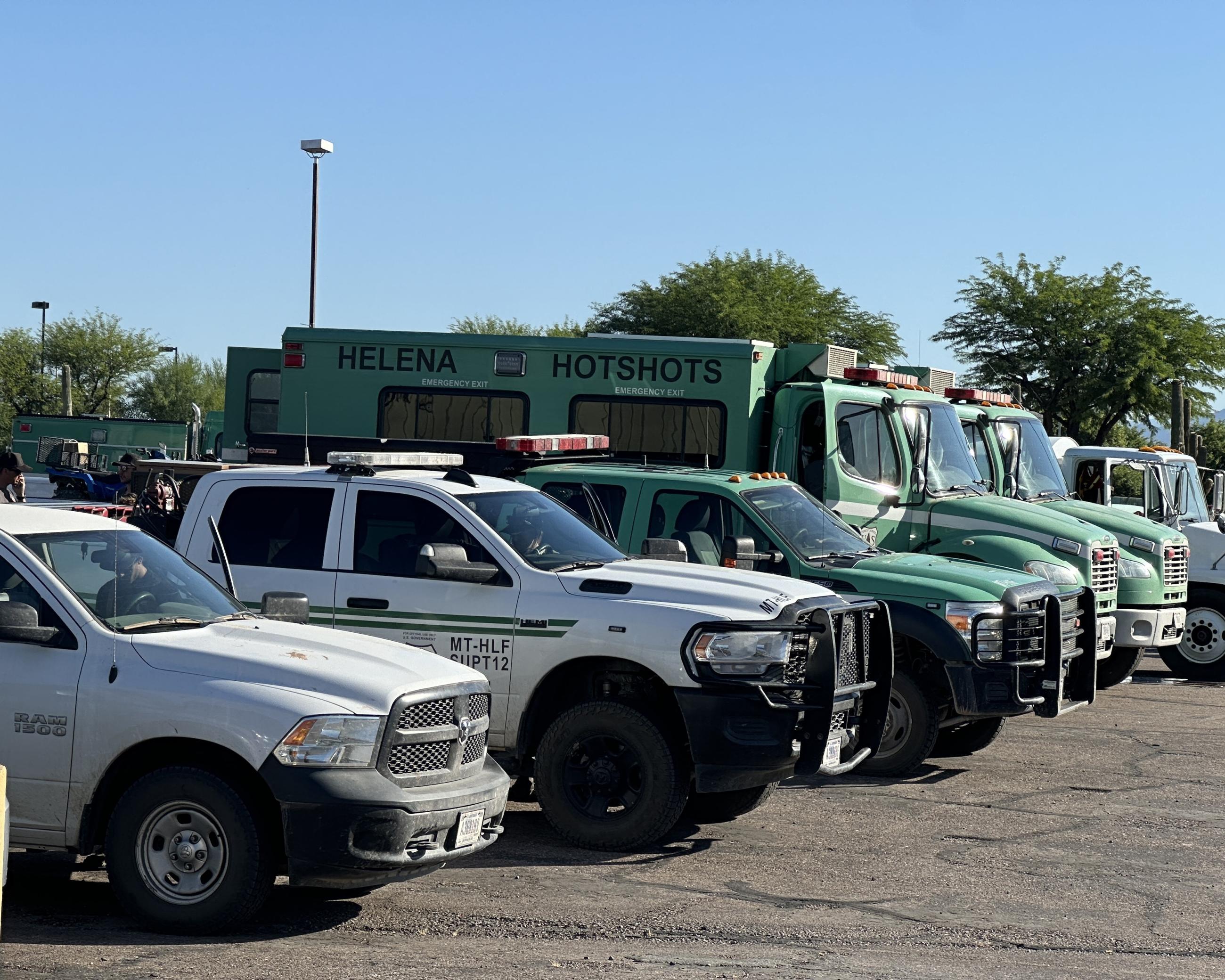 Resources from state, private and federal agencies are assigned to the fire