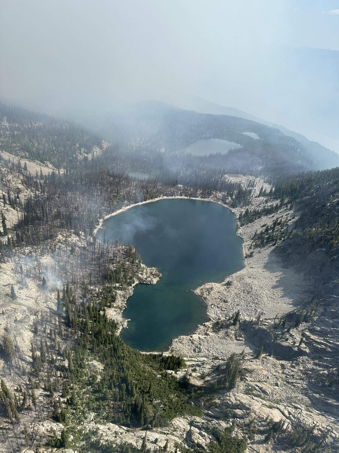 Aerial view of the Bench Lakes, July 18, 2024