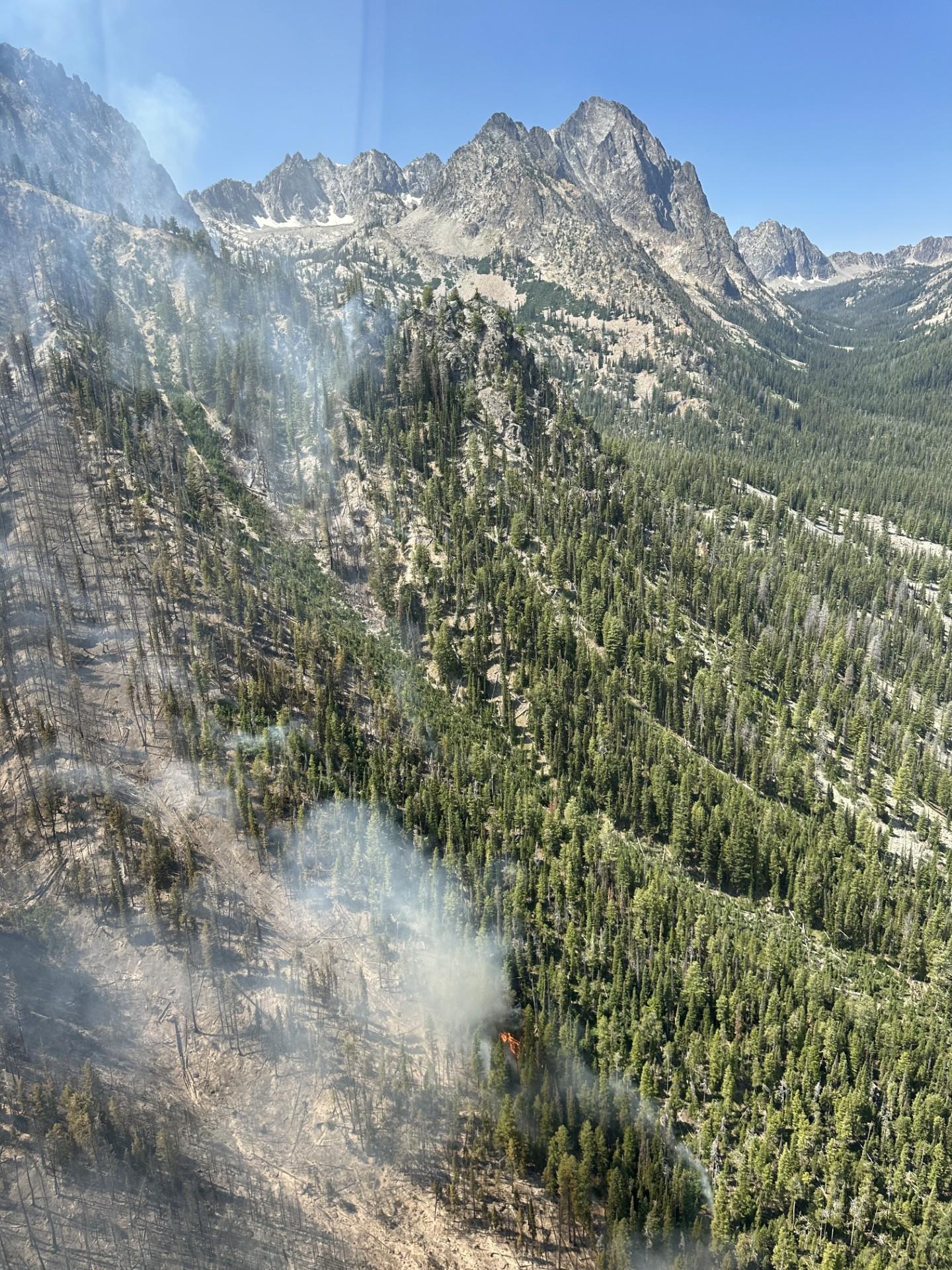 Aerial view of Fishhook drainage, July 18, 2024