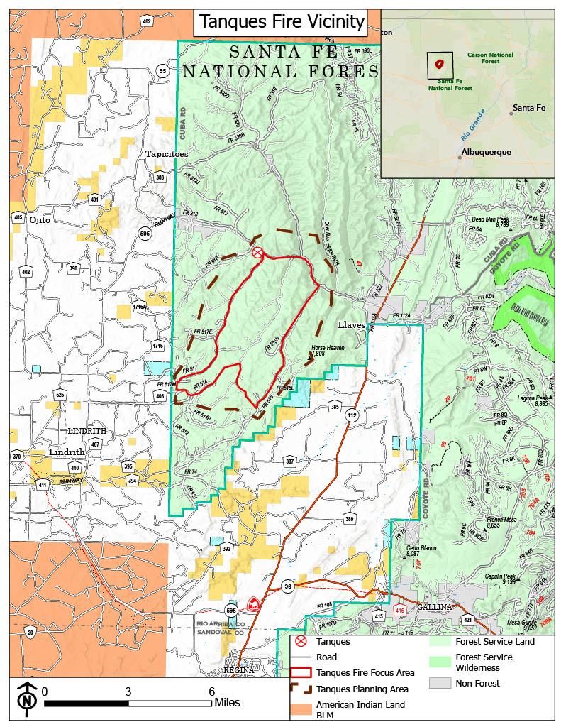 Tanques fire perimeter