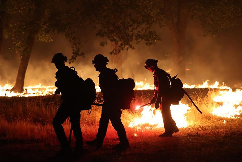 Crews on Night Shift on Park Fire 