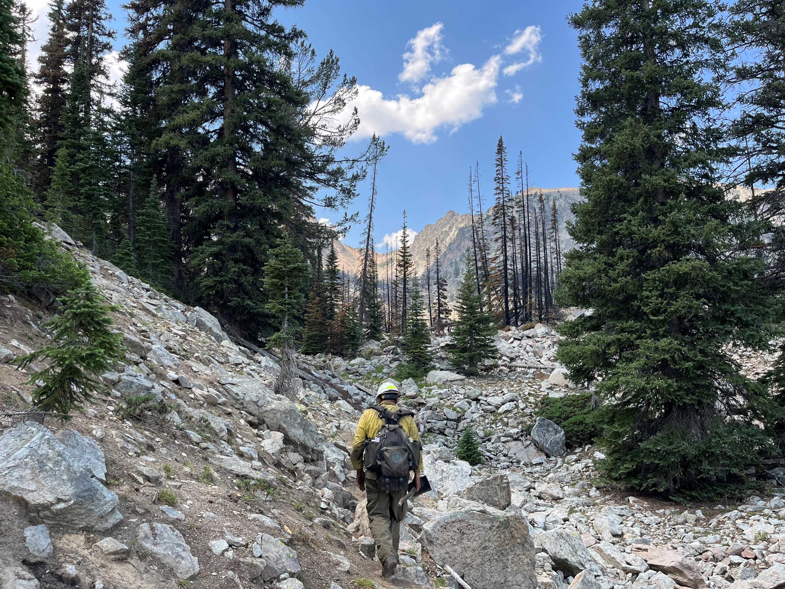 Firefighter Hiking July 23, 2024