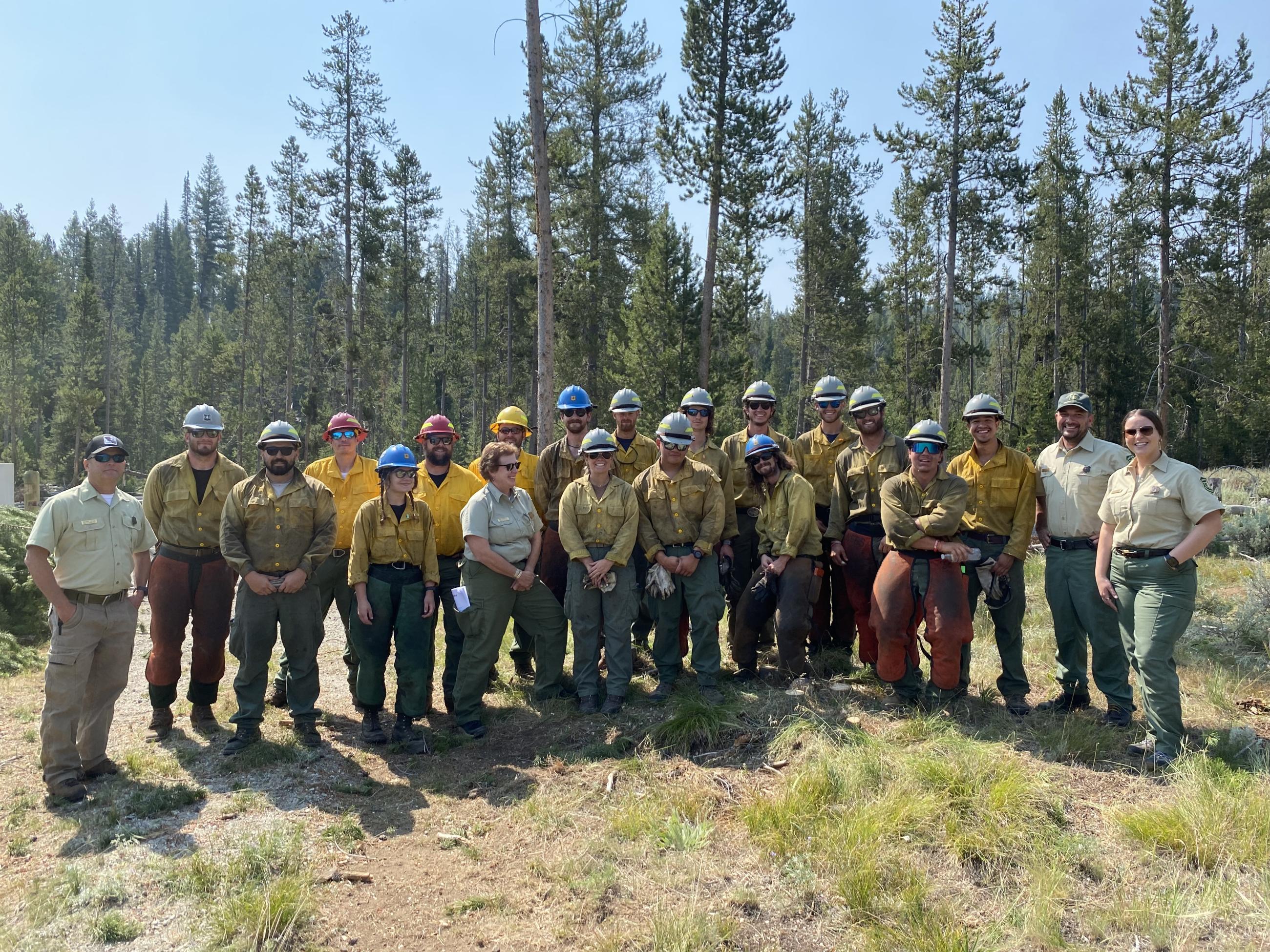 Intermountain Regional Forester Mary Farnsworth visits the Bench Lake Fire, July 23, 2024