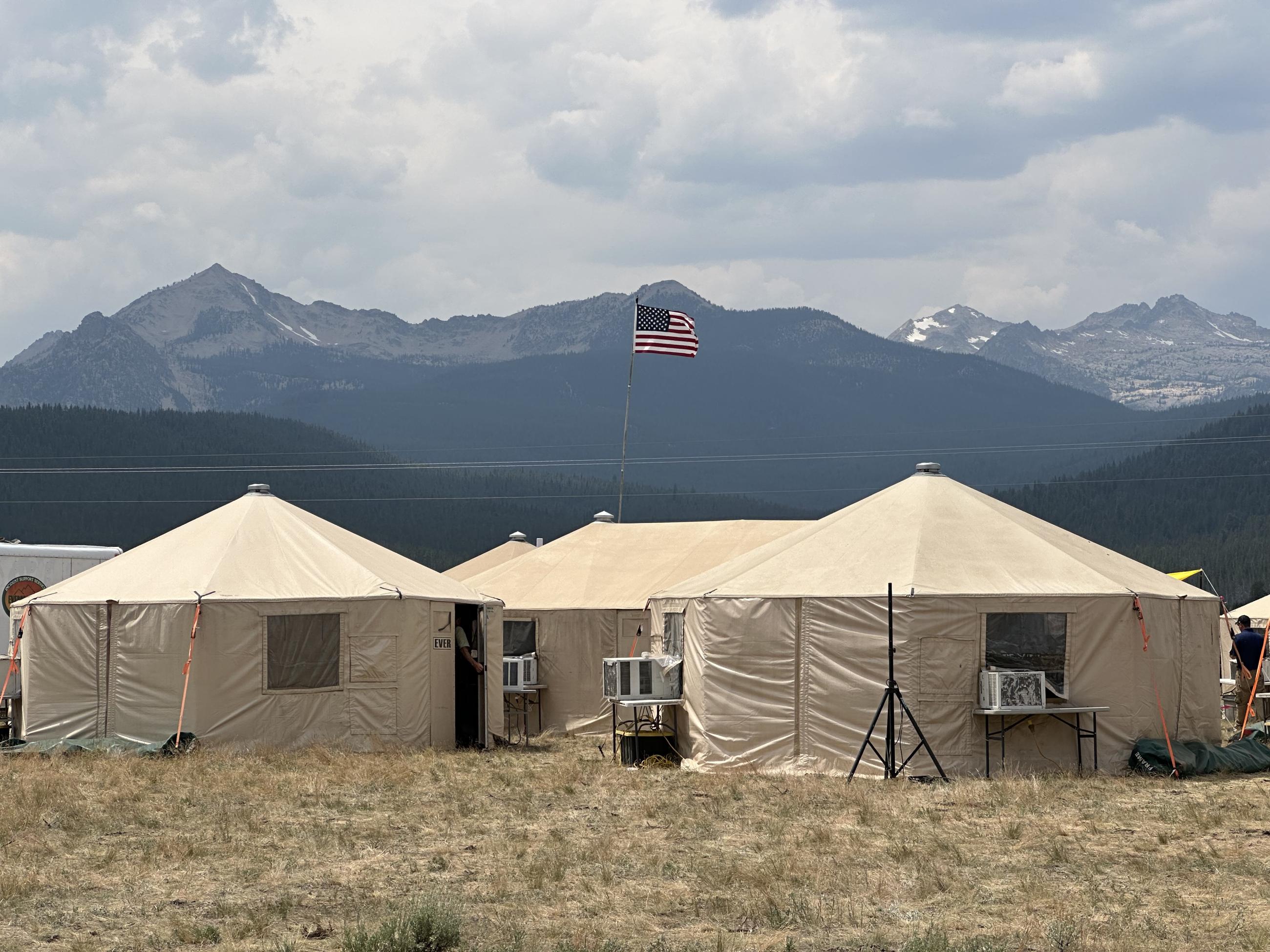 Bench Lake Fire Incident Command Post July 17