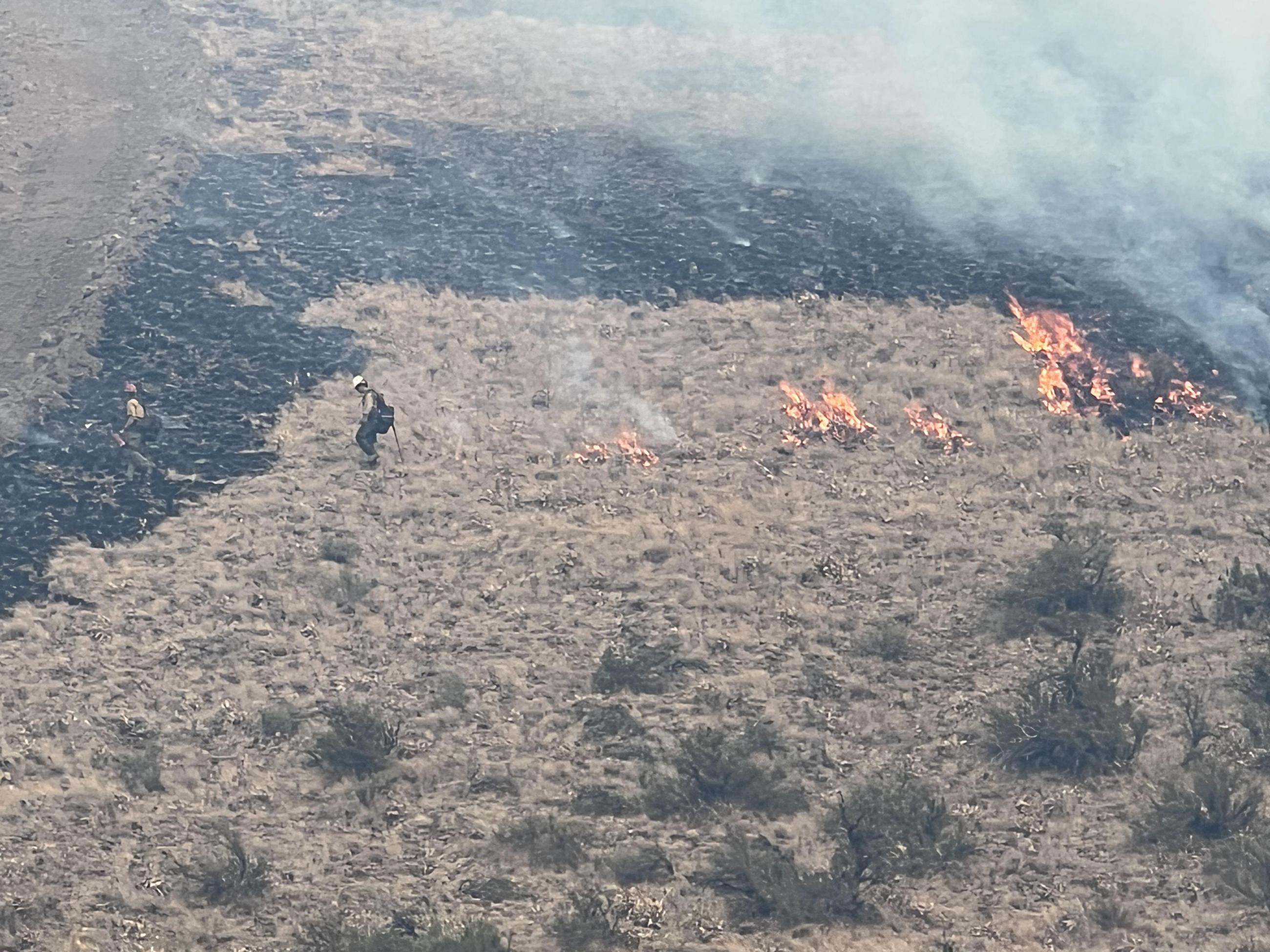 Firing Operations on the Retreat Fire July 31