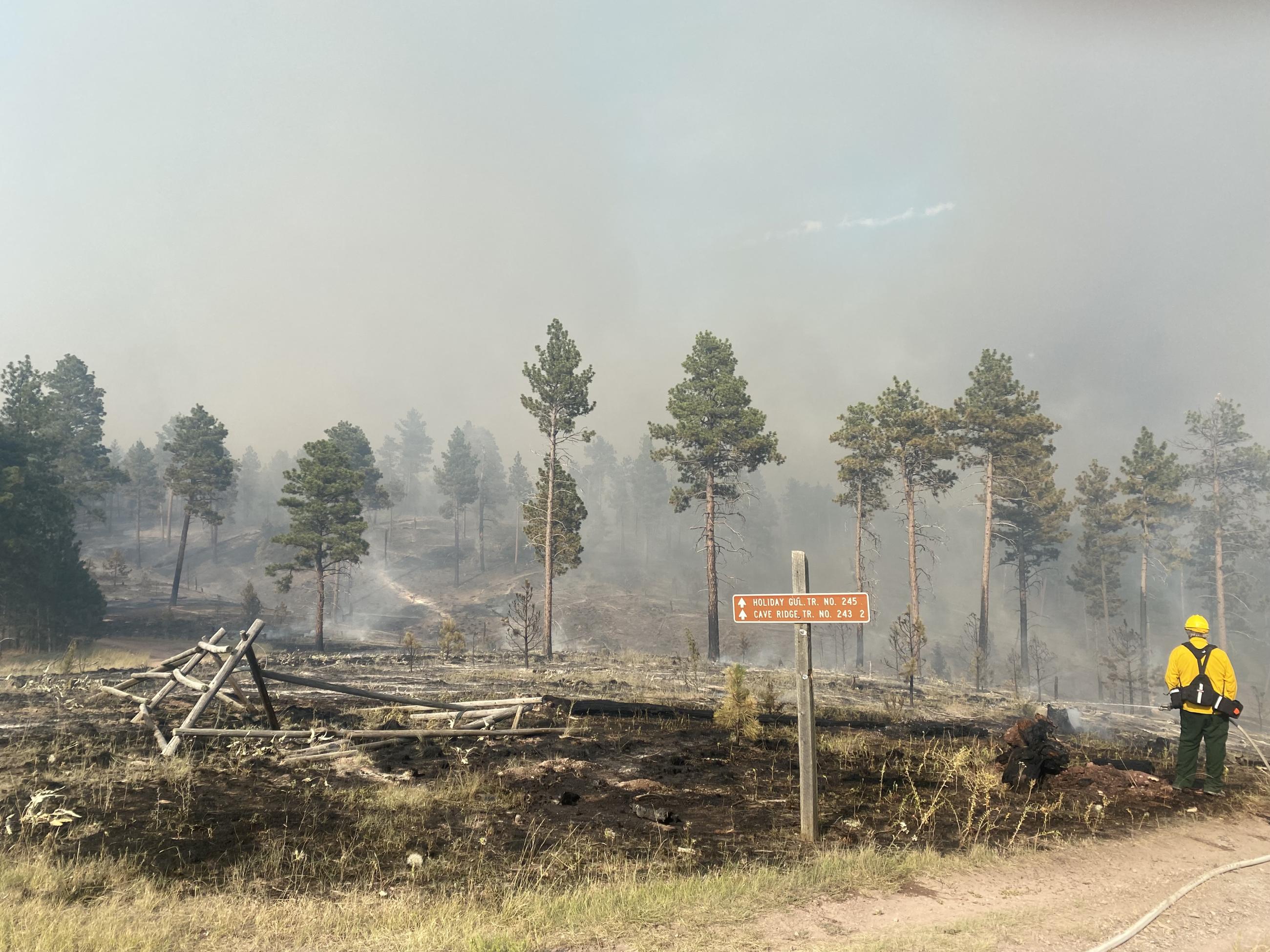 Horse Gulch Fire taken around 6:15 p.m. on July 9 