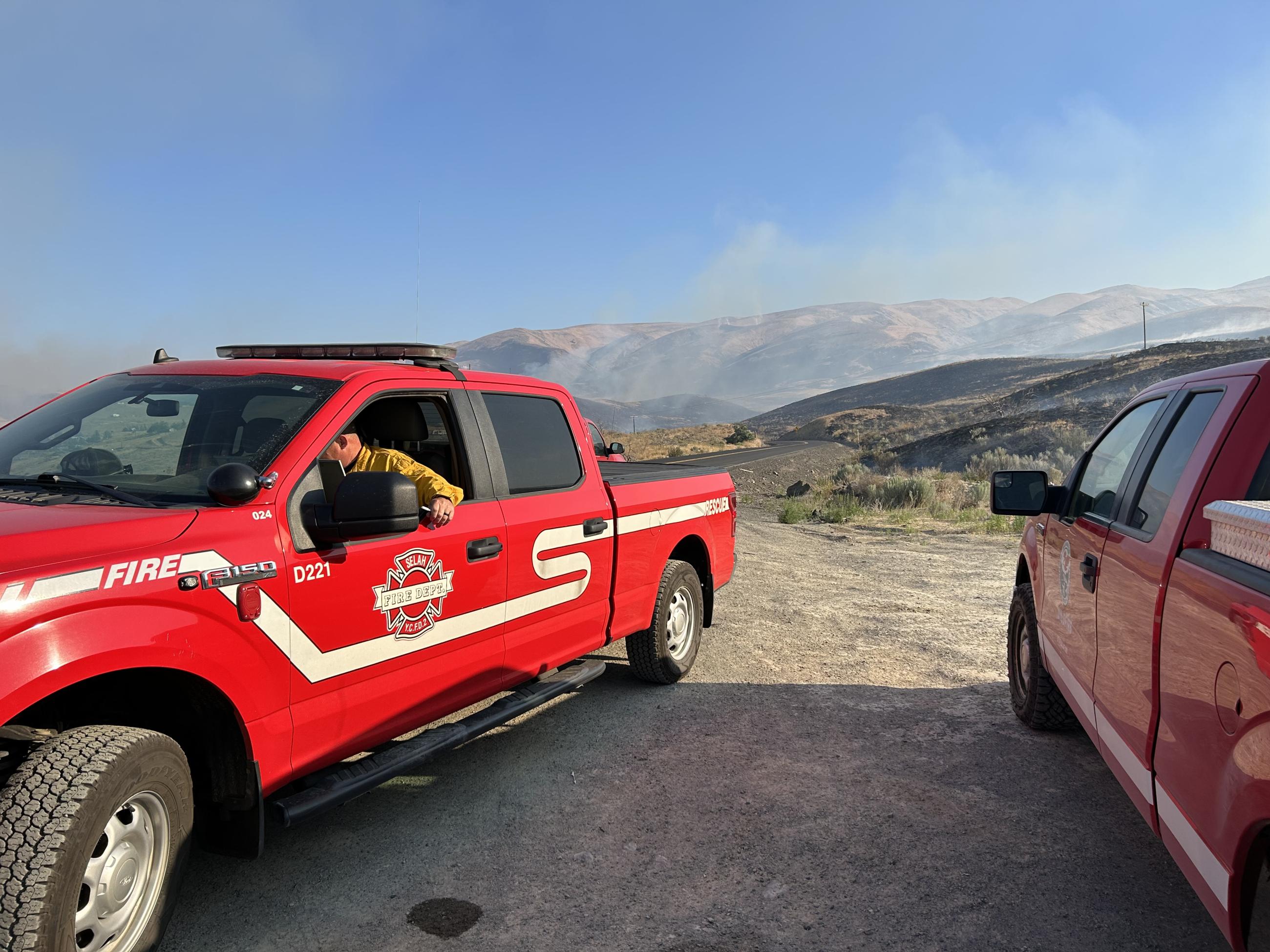 Command Staff monitor the Black Canyon Fire