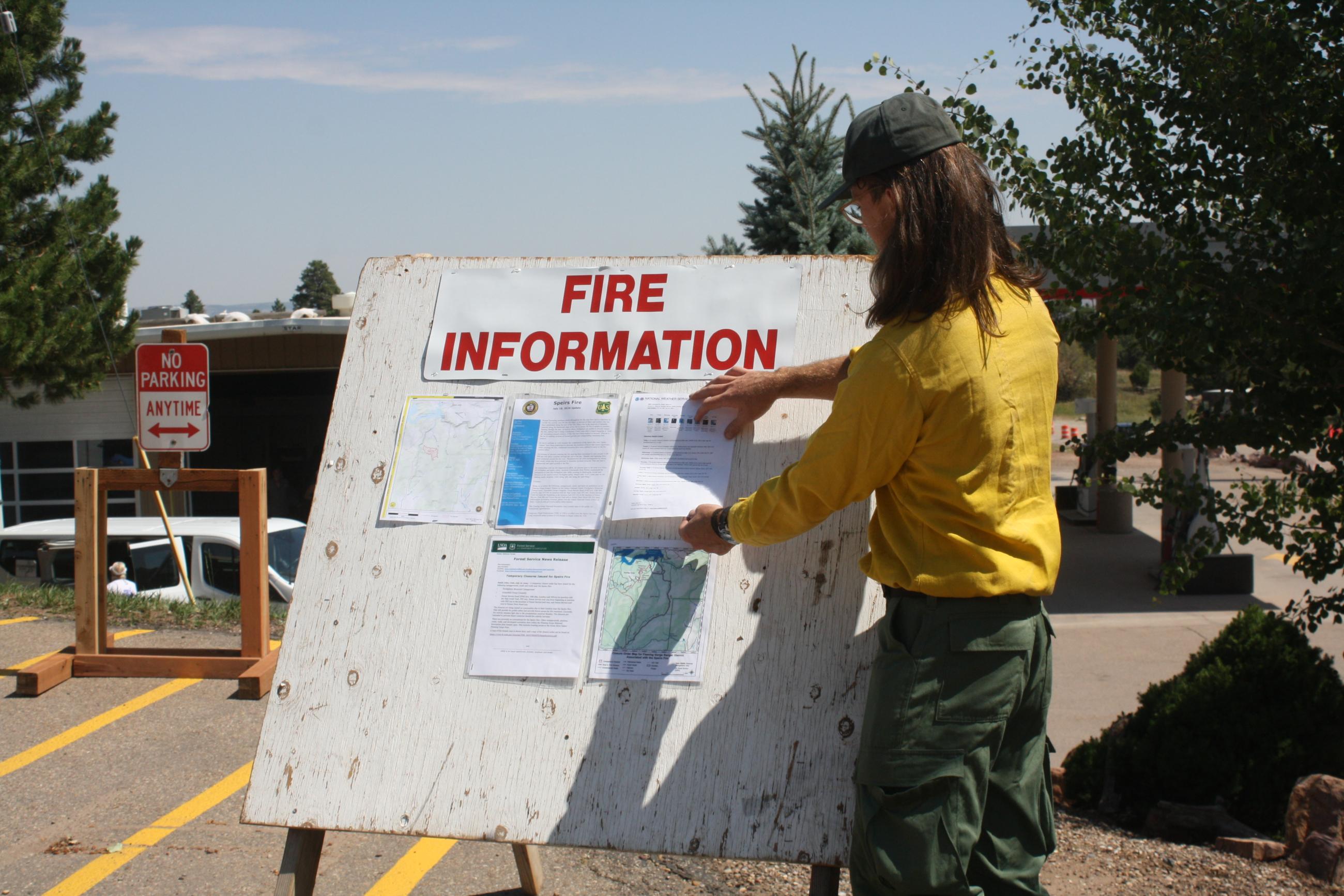 Fire information officer posting update information about the incident.