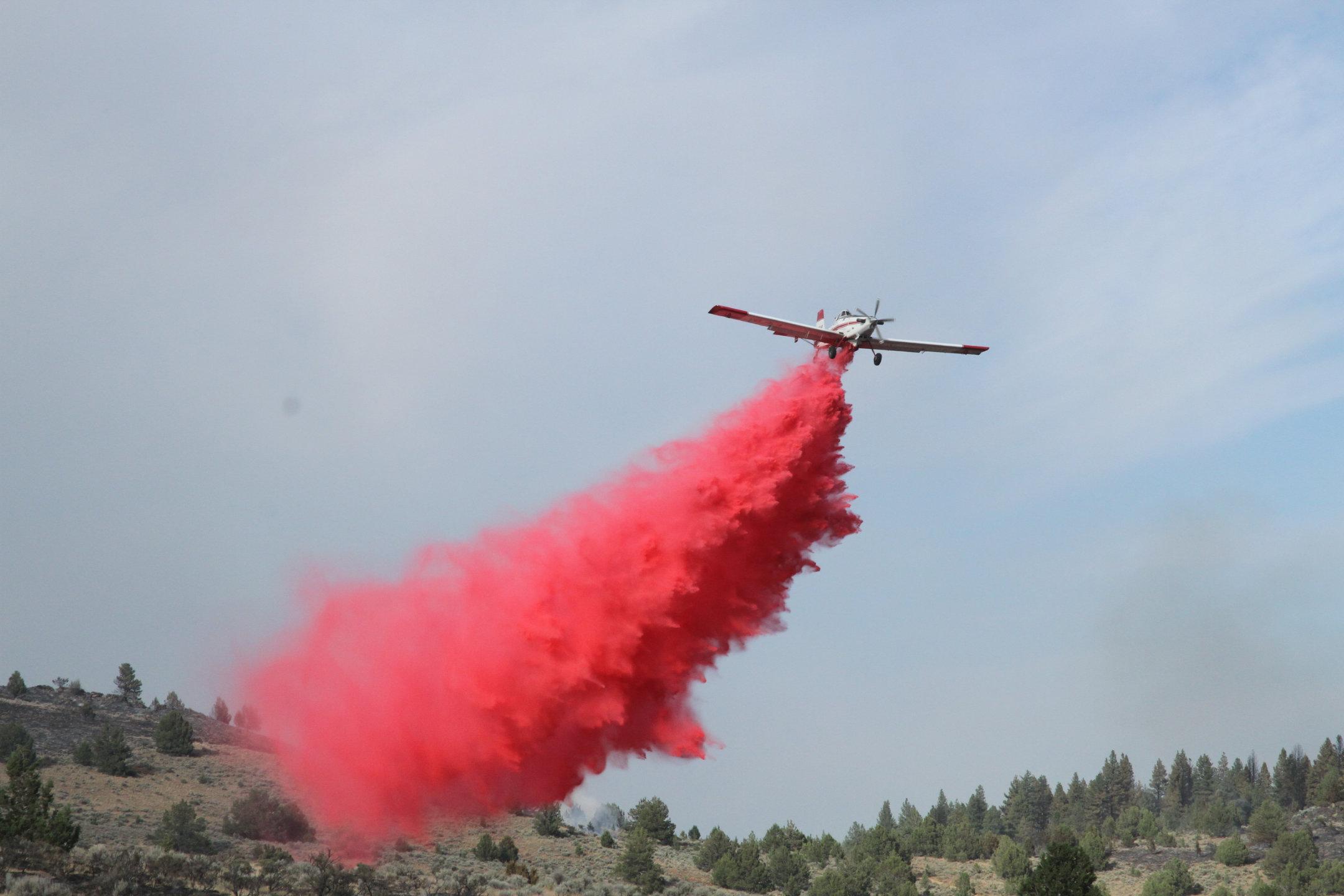 Single Engine Air Tanker (SEAT) Drops on Div O (#1), July 17.