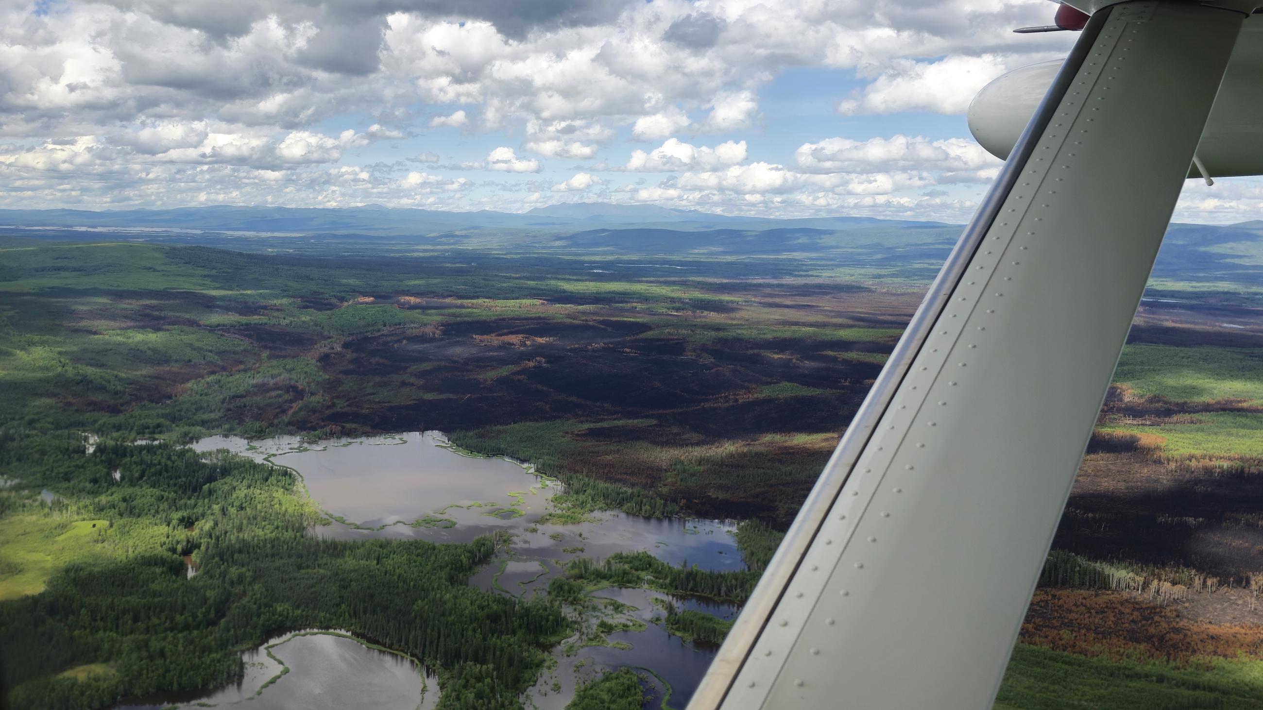 Look out wing burn around multiple small lakes