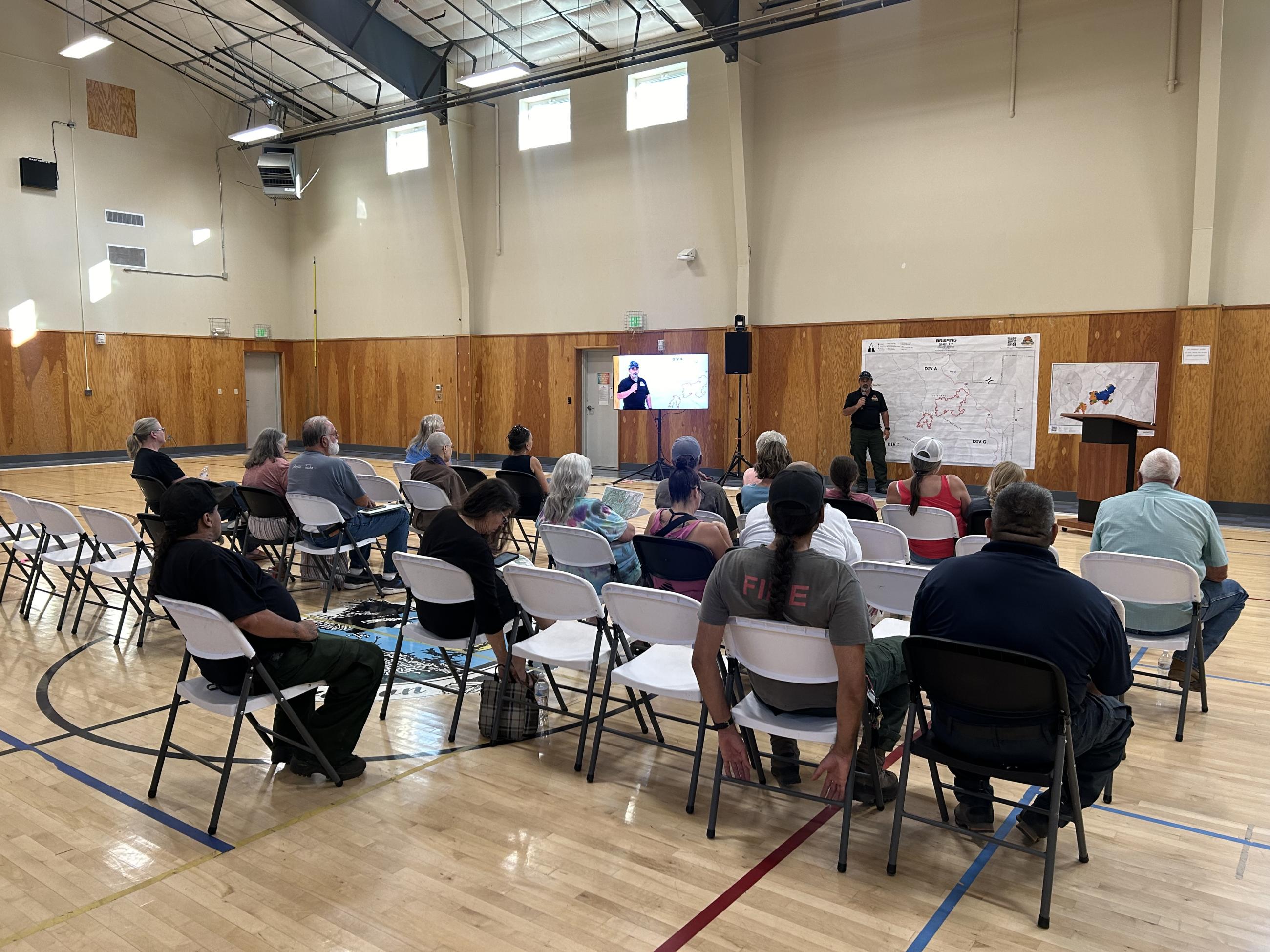 July 6, 2024 Public Meeting at the Quartz Valley Reservation Gym 