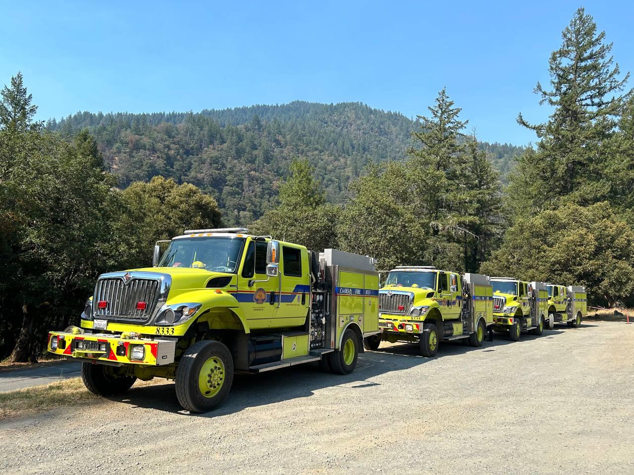 Hill Fire OES Strike Team at the Willow Creek ICP July 20, 2024