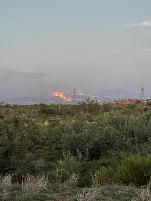 Sand Stone Fire at dusk