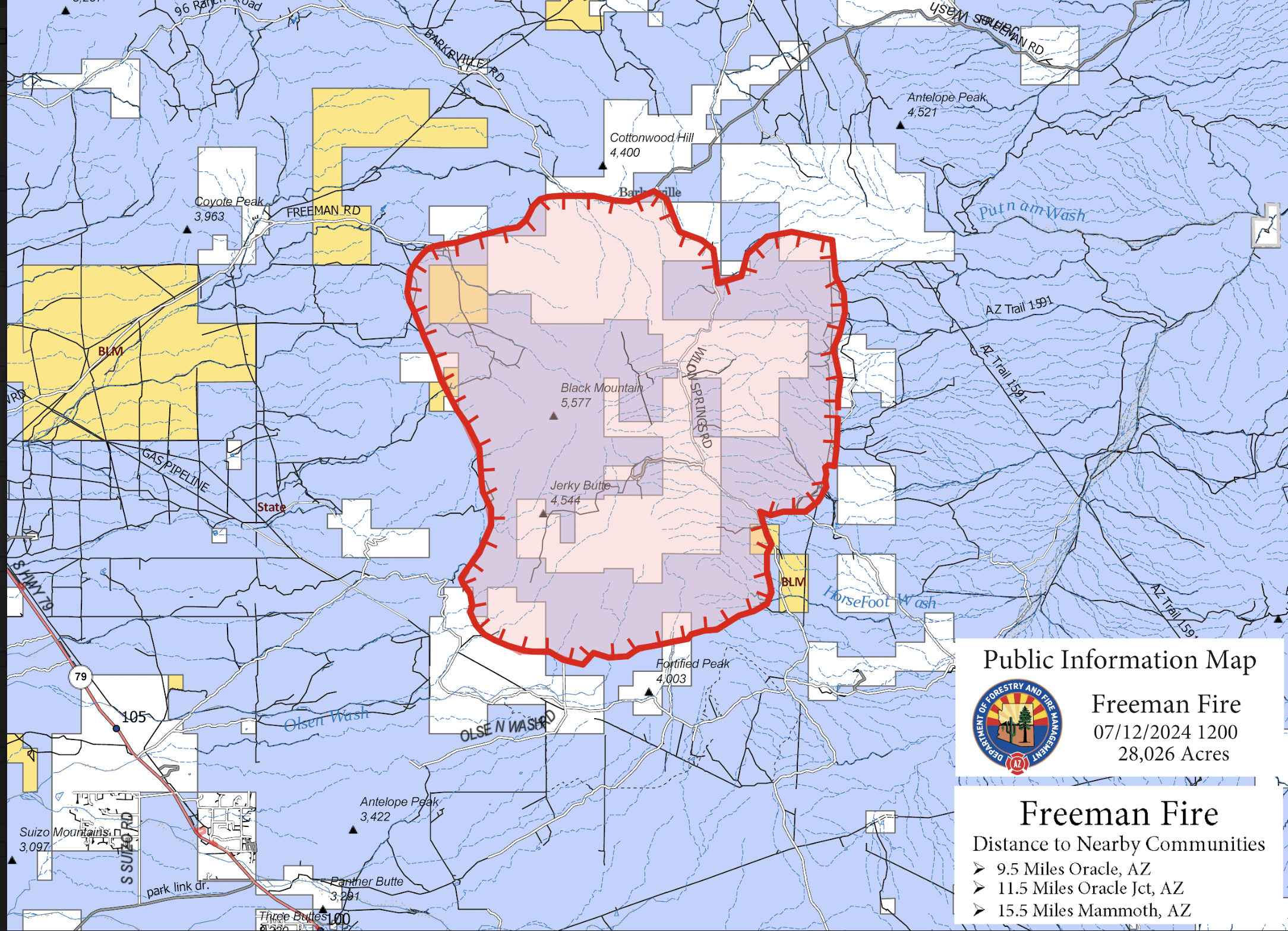 Freeman Fire Perimeter 