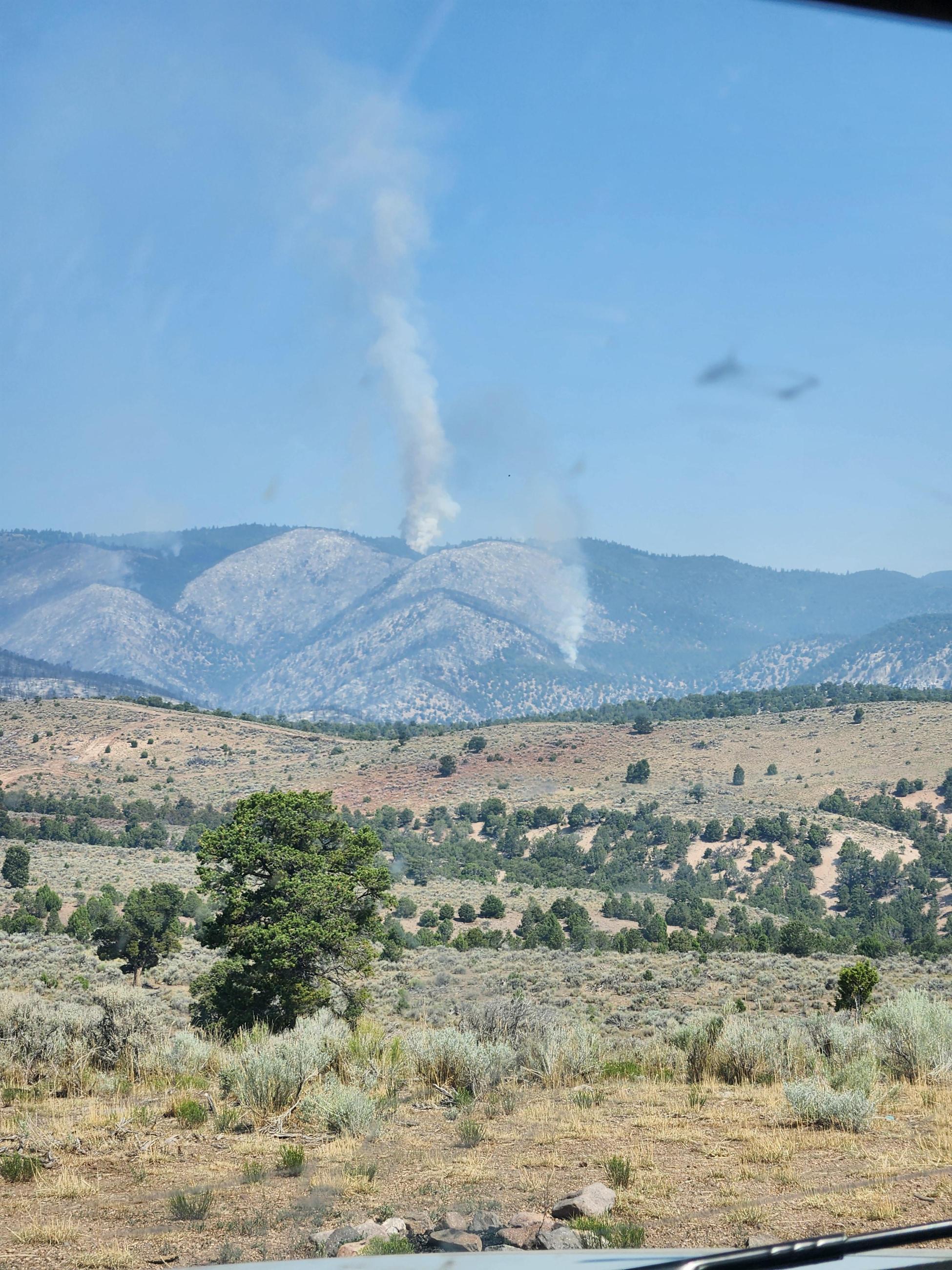 Smoke Plume From The Silver King Fire