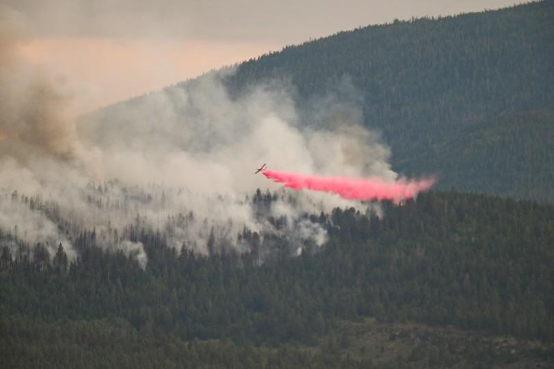 Retardant Drop on Speirs Fire July 13, 2024