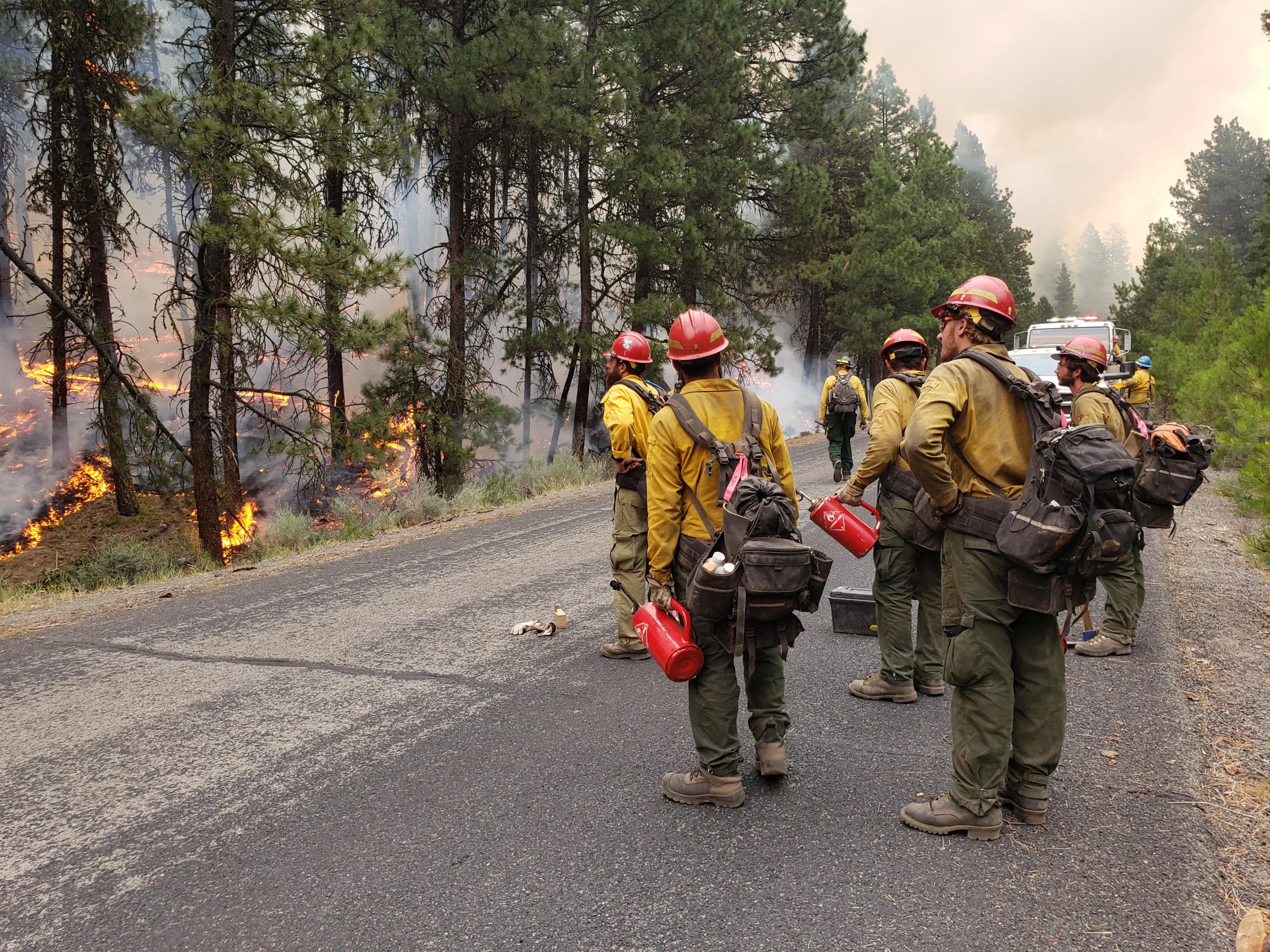 Final firing operations on the Poison Fire near Seneca, OR 